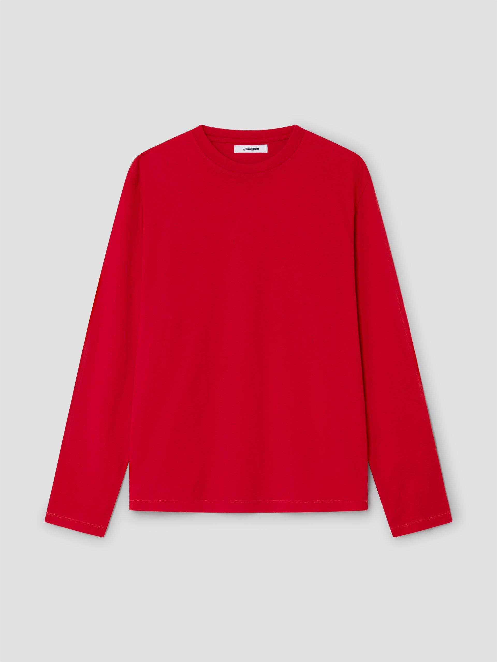 Red long-sleeve unisex t-shirt in cotton – Gimaguas