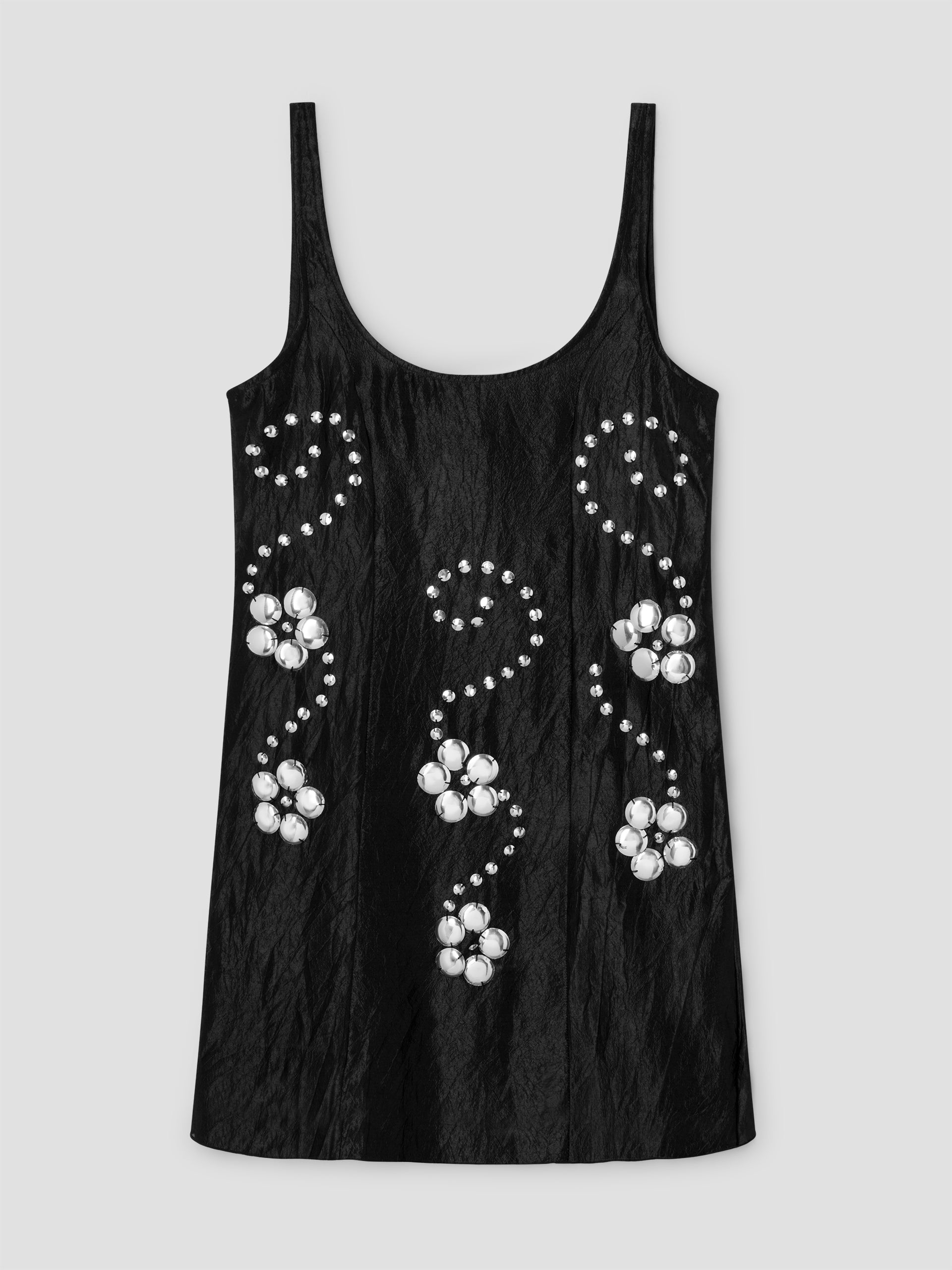 black stud dress Yvette Black cut-out stud-embellished velvet mini dress (Final Sale), XL / Black