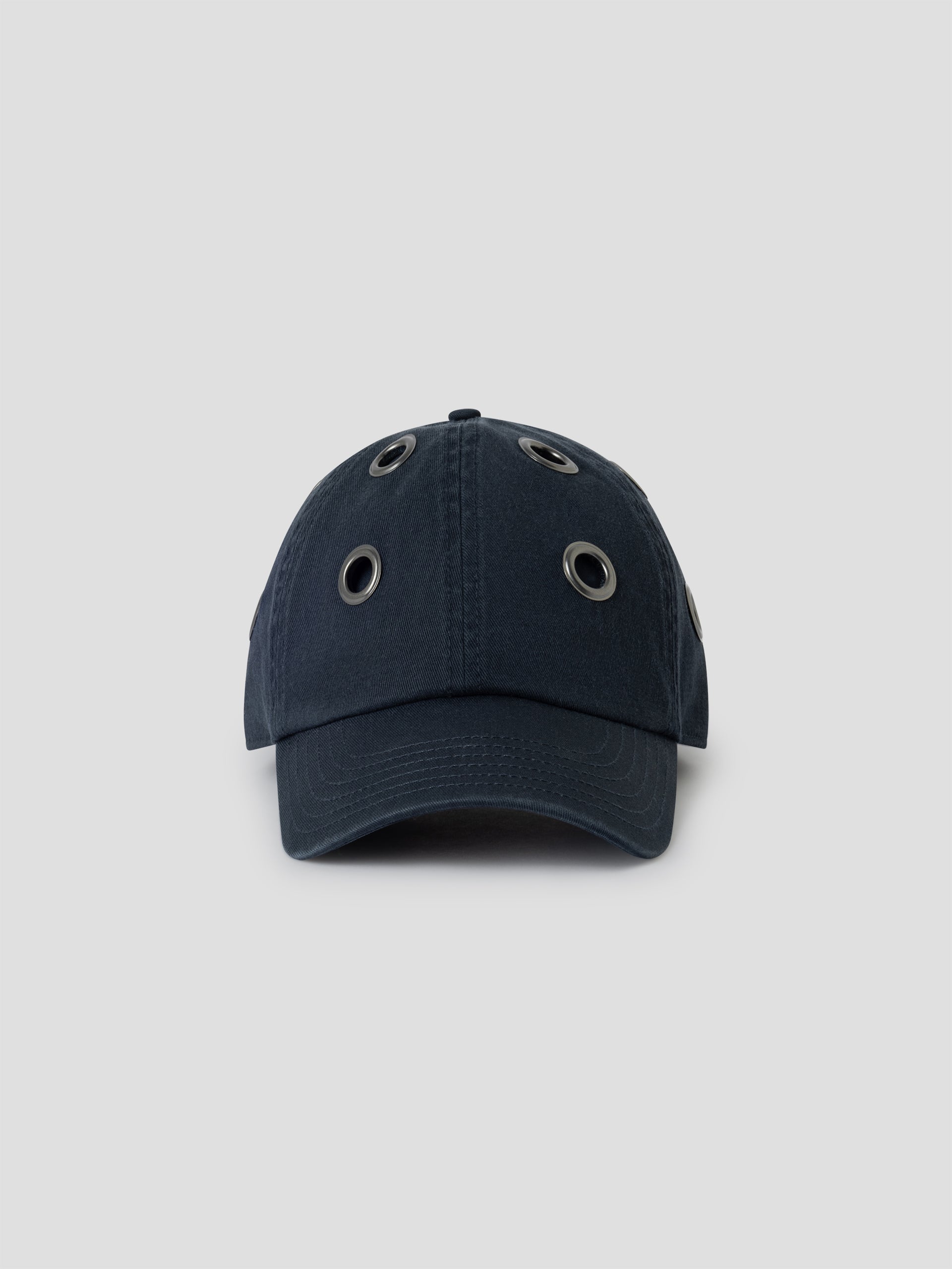 Navy blue cap with all-over oversized eyelets – Gimaguas