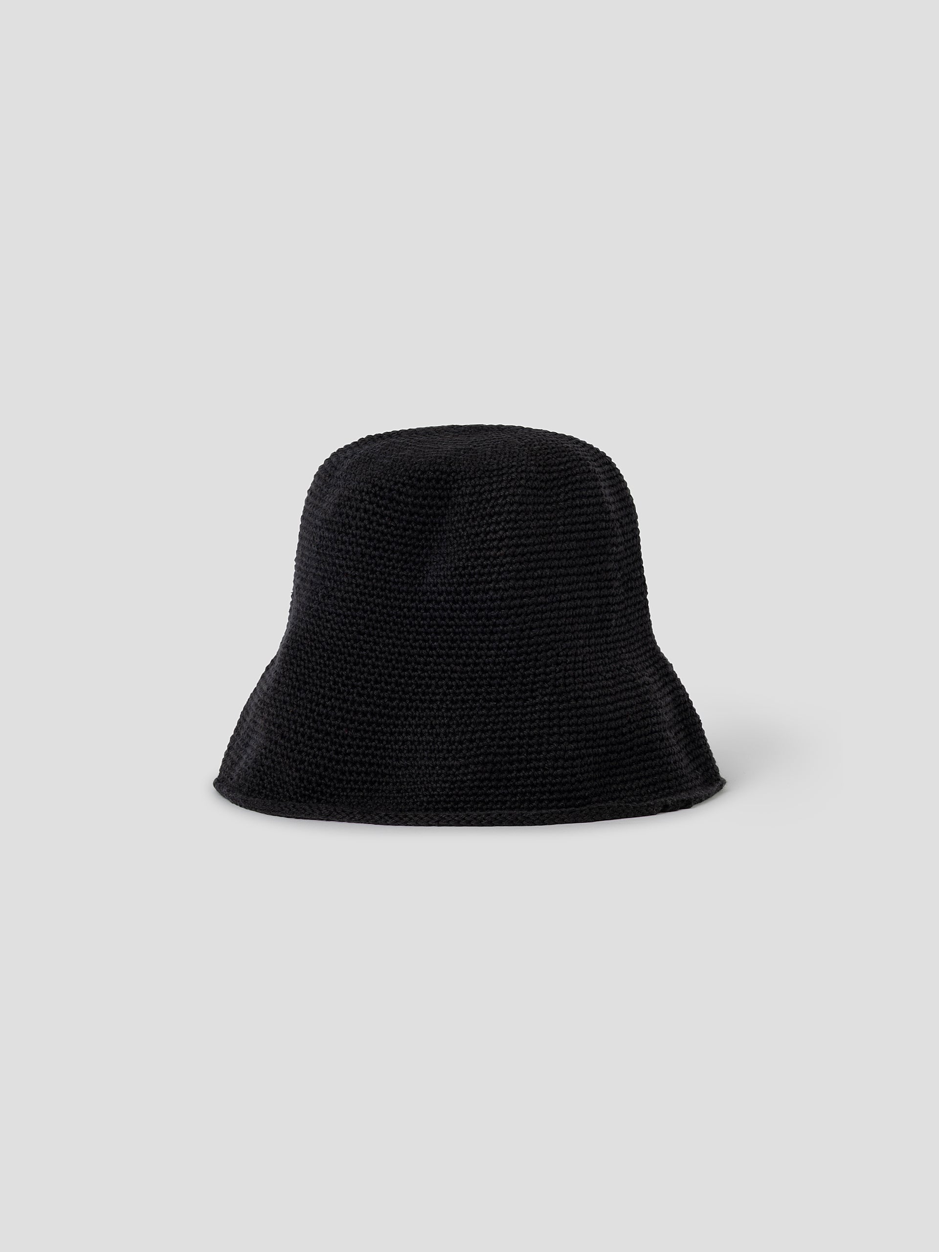 Black Knitted Bucket Hat Unisex. Gimaguas