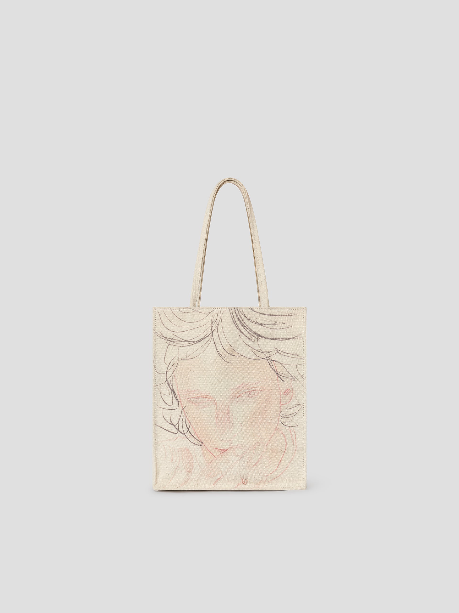 Illustrated Canvas Tote Bag with Metal Logo Plaque – Gimaguas