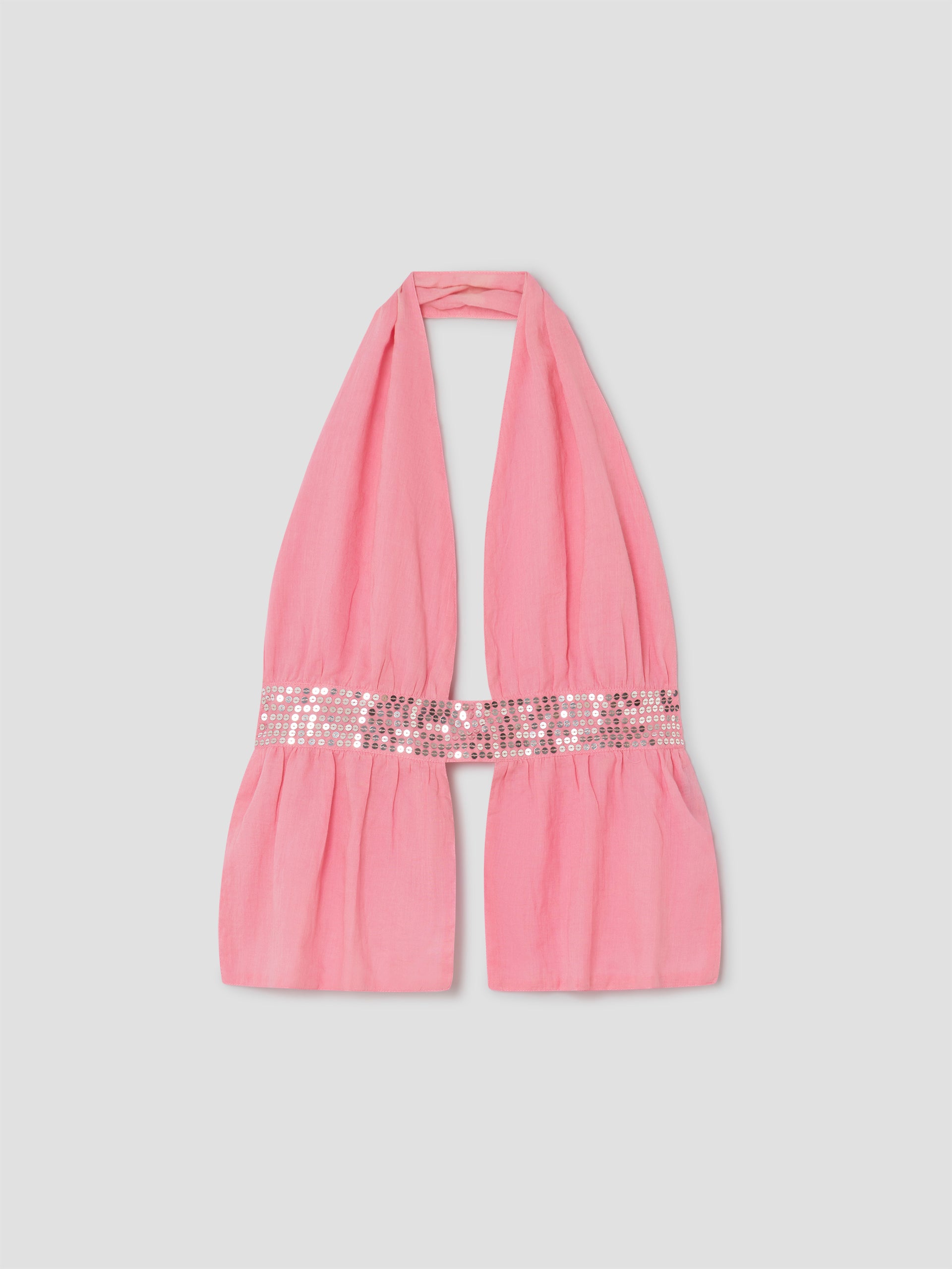 Pink Halter Top with Sequin Strap | Gimaguas