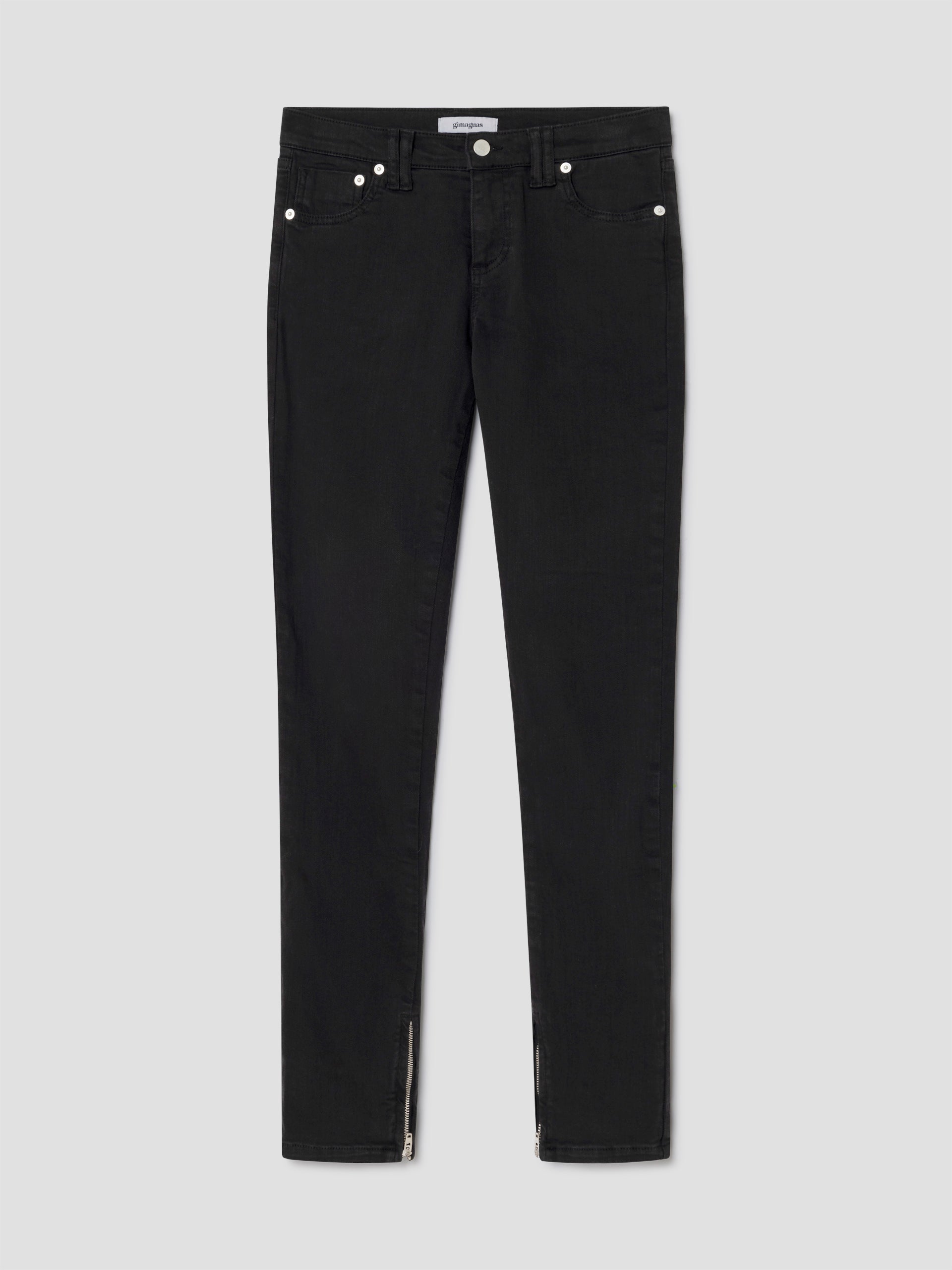 Black low-rise skinny jeans for women – Gimaguas