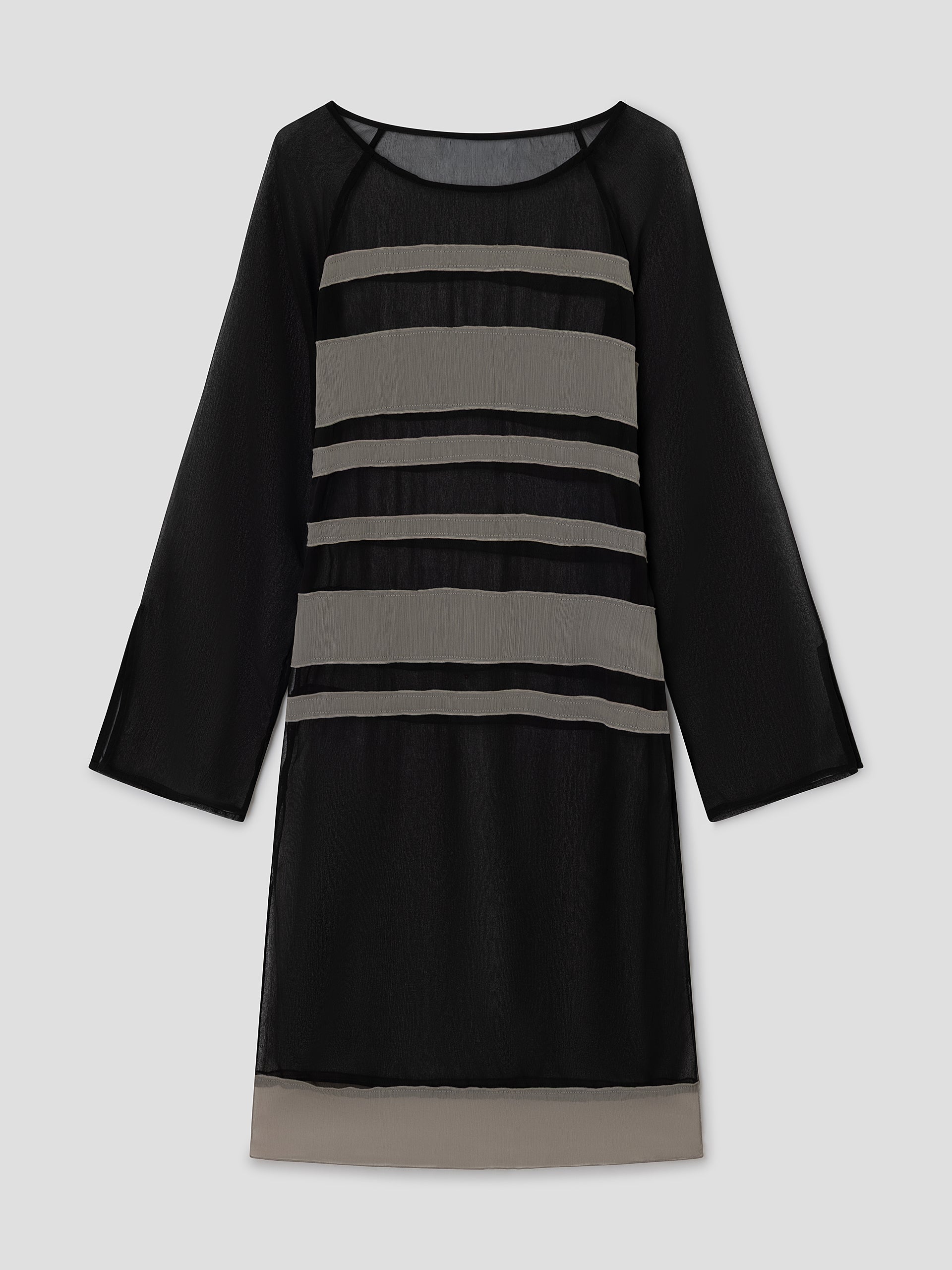 grey and black striped dress Black Stripe Off Shoulder Midi Dress