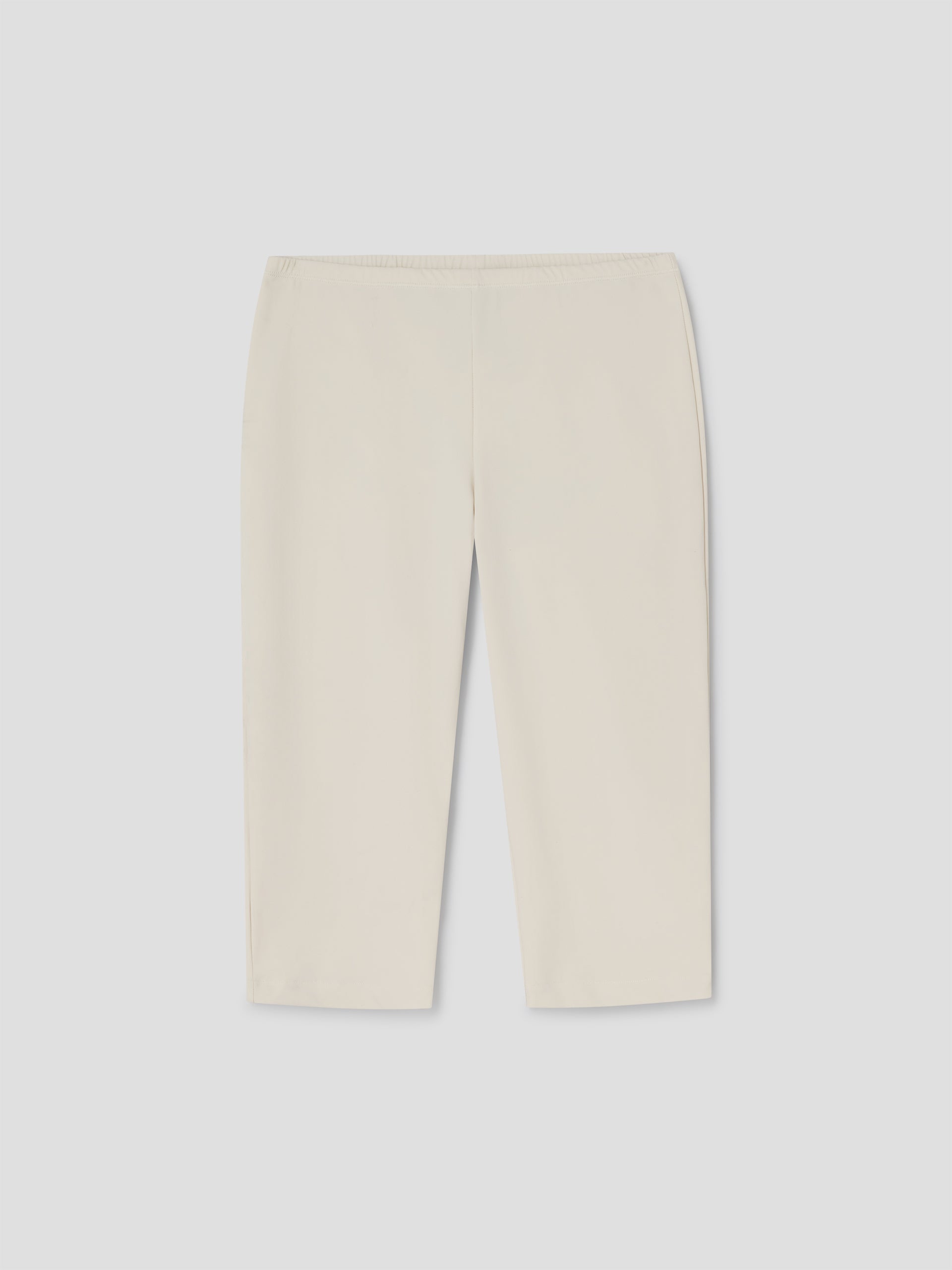 White Capri Trousers for Women. Fitted Mid-Rise Style – Gimaguas display picture 1