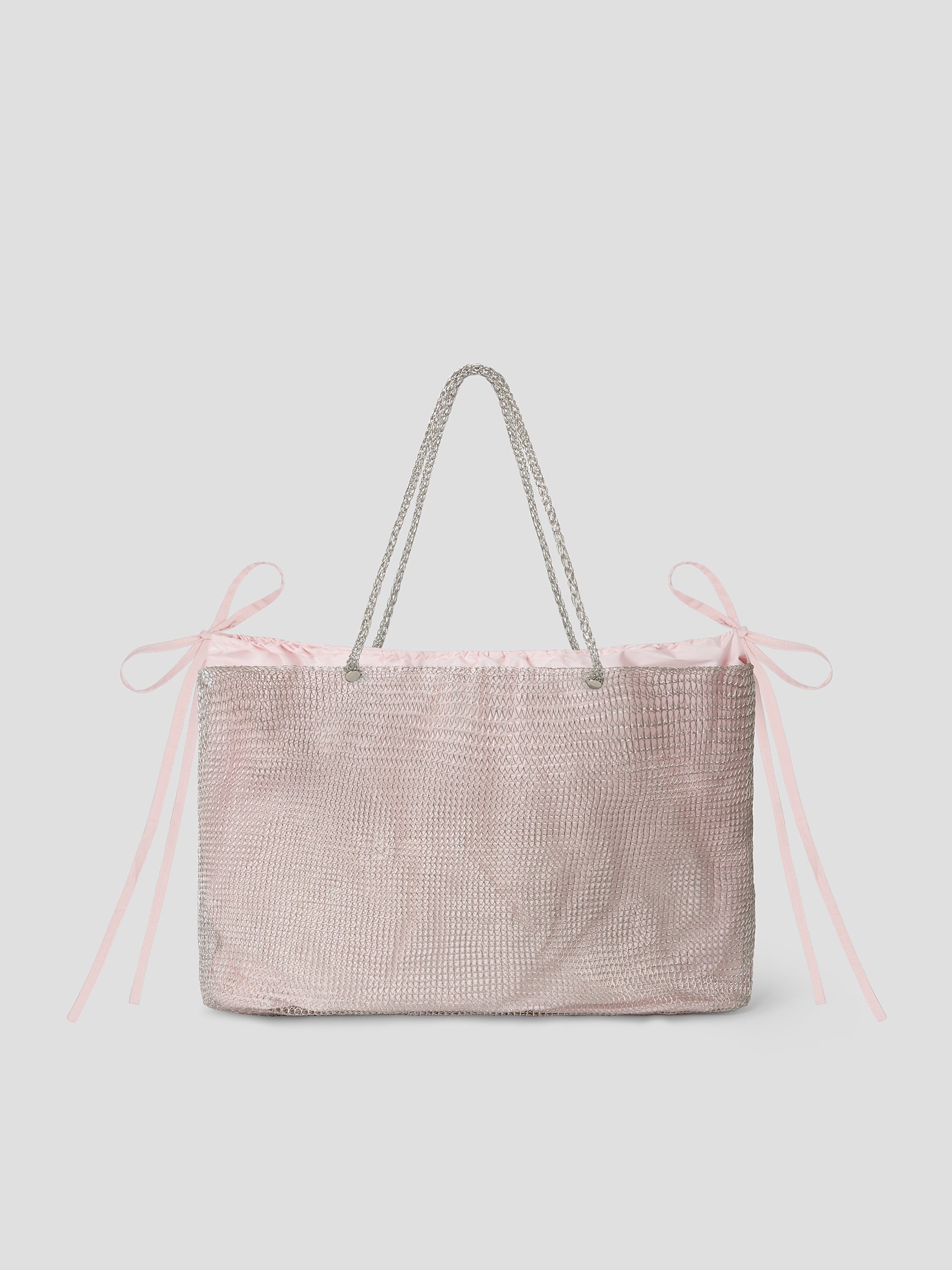 Silver Metal Maxi Bag | Matching Handles – Gimaguas
