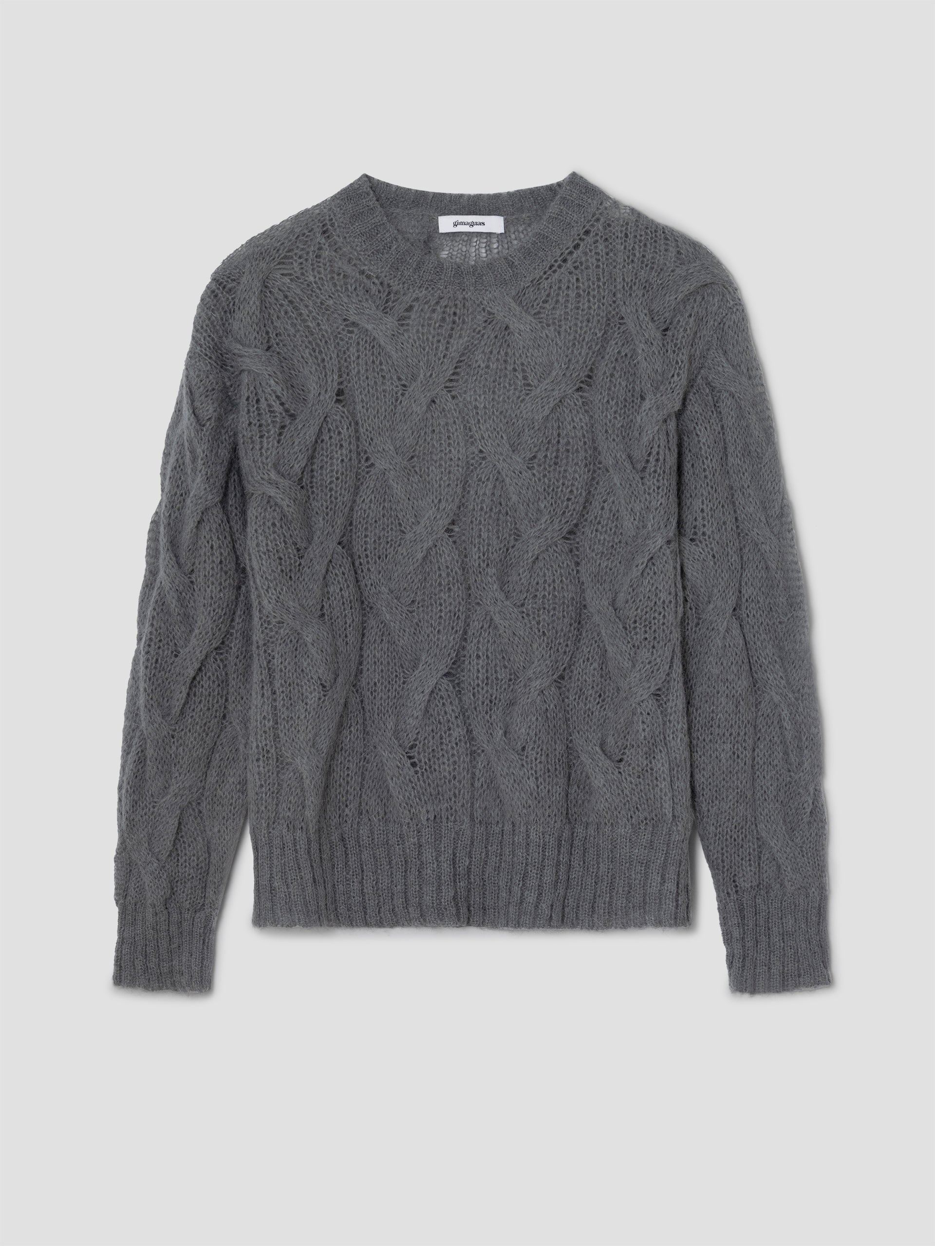 トップス DOLCE &GABBANA gimmick cable Knit gray DOLCE &GABBANA gimmick cable Knit gray Men's DOLCE GABBANA Large