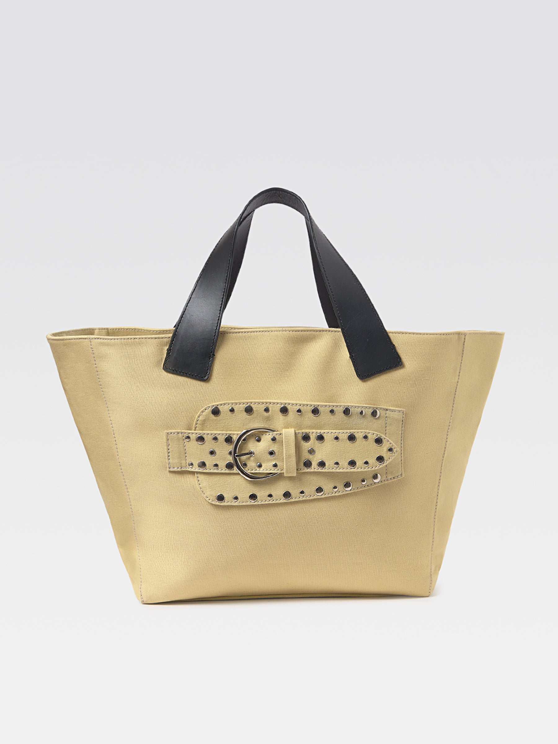 Maxi Casilda Canvas Bag Black Beige - Gimaguas