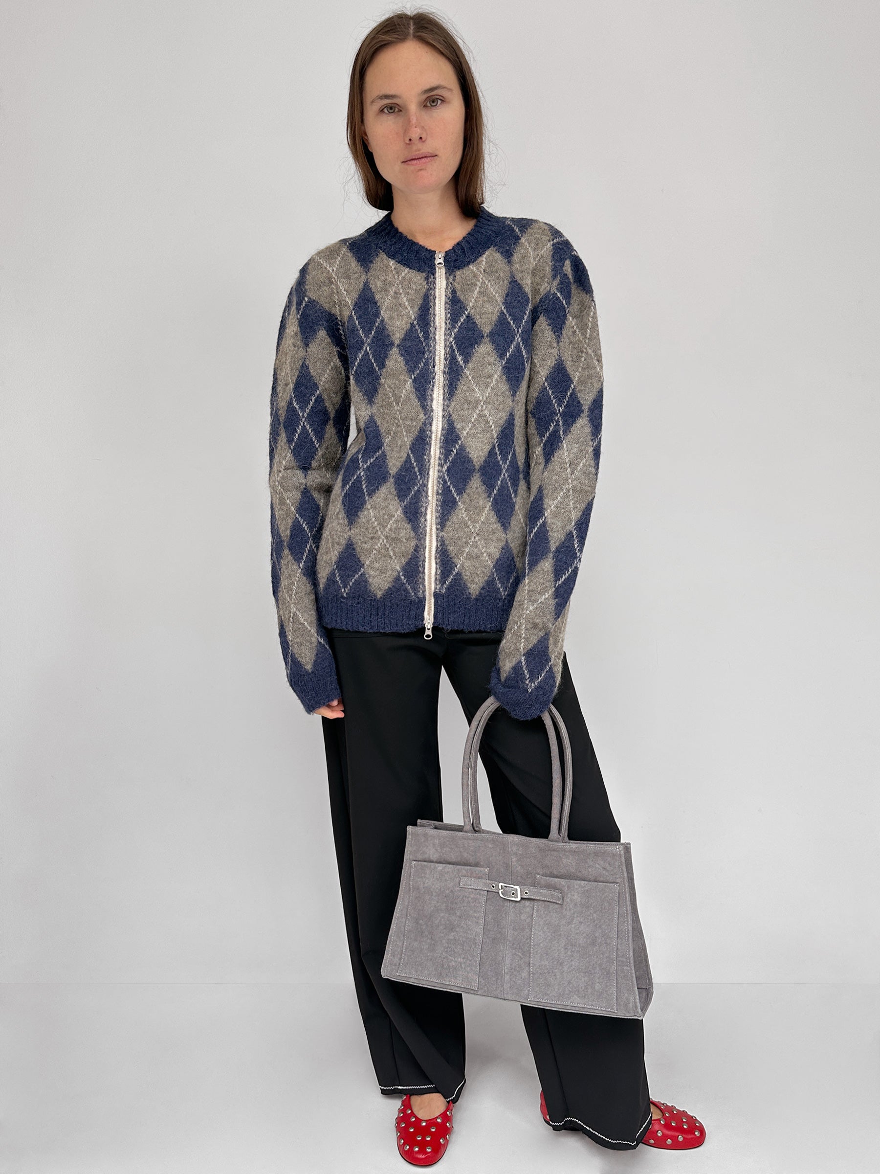 Alice Zip UP Jacket Navy and Grey – Gimaguas