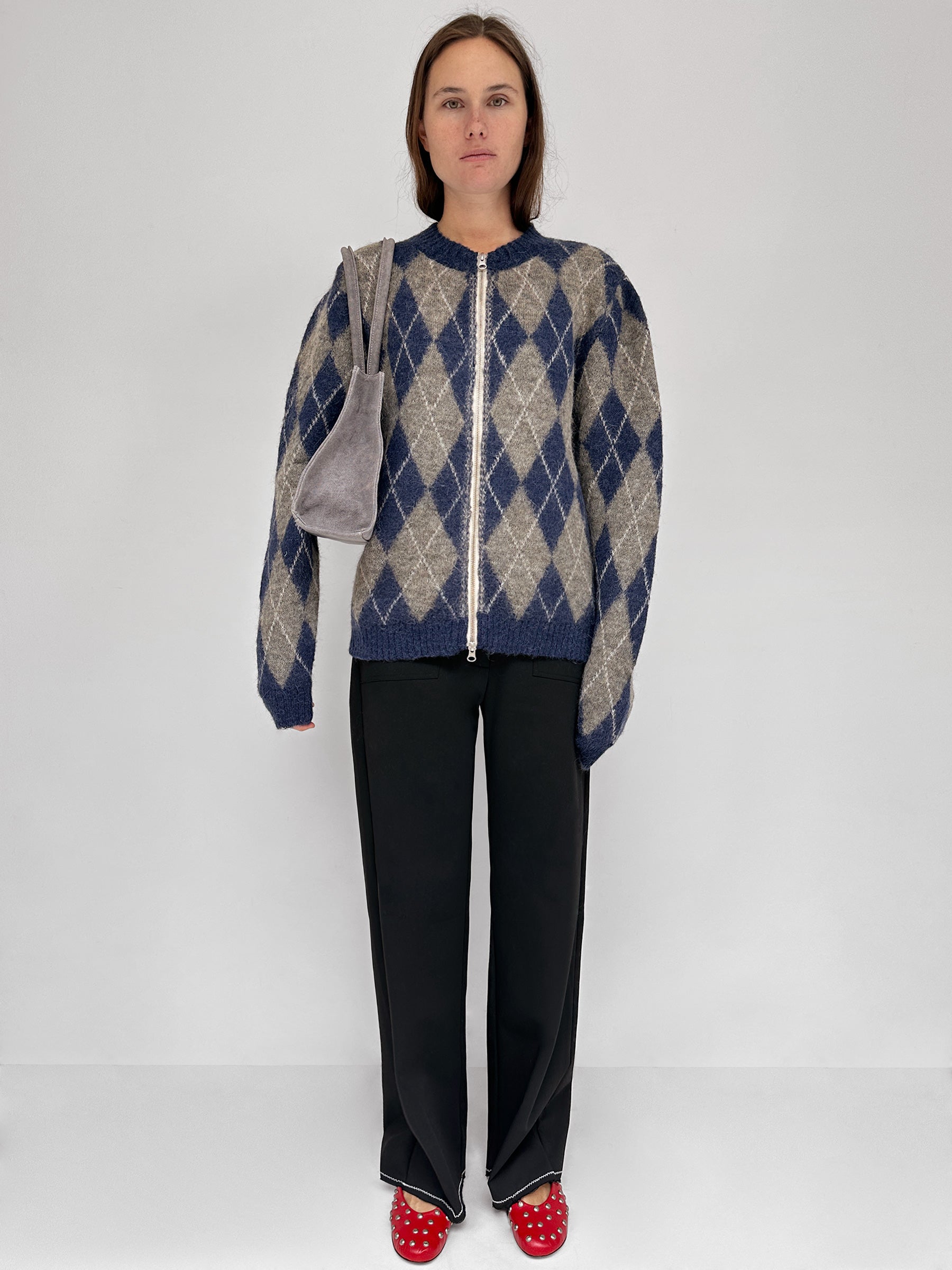 Annamaria Canvas Bag Grey - Shoulder Bag - Gimaguas