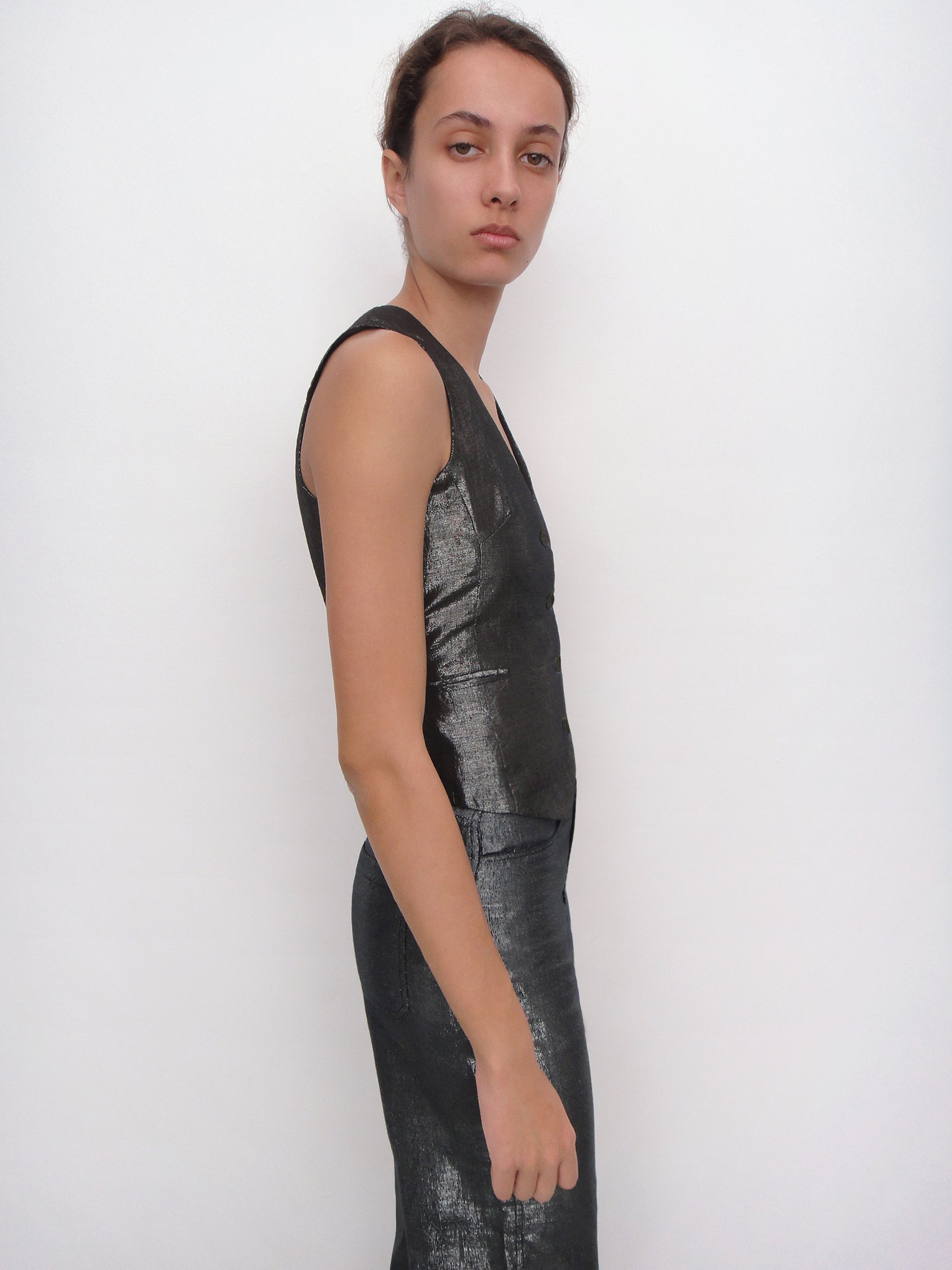 Gamchu Bone vest ベスト ブラック サブカル Bone Vest Black – Gimaguas