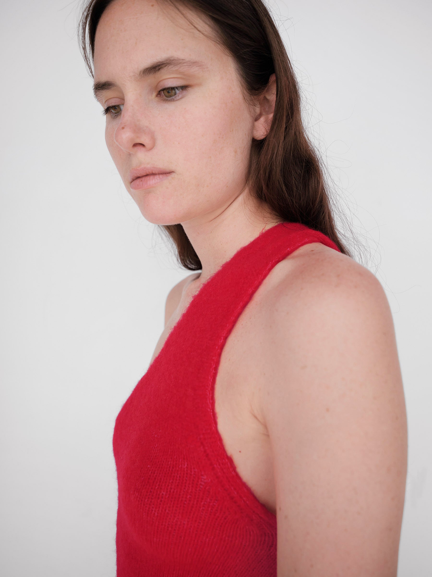 Caroline One Shoulder Top Red – Gimaguas