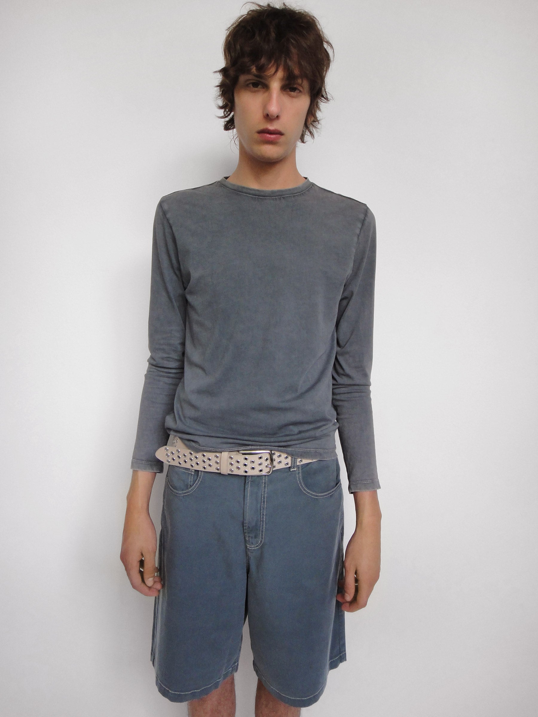 a*²様 W< long sleeve 片畦編み ラグランスリーブ プルオーバー（47