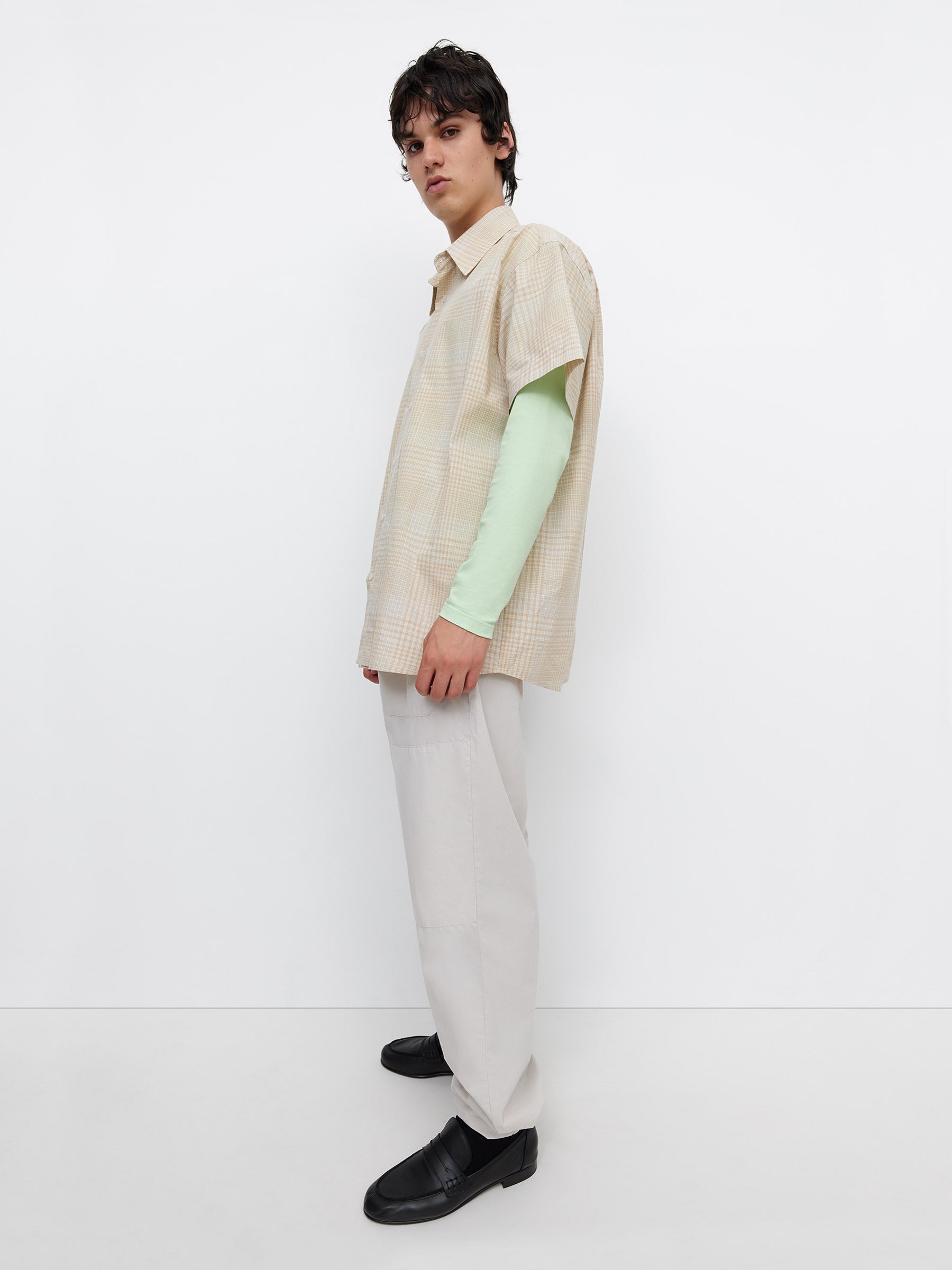 Jake Short Sleeve Shirt Brown - Bottoms - Gimaguas