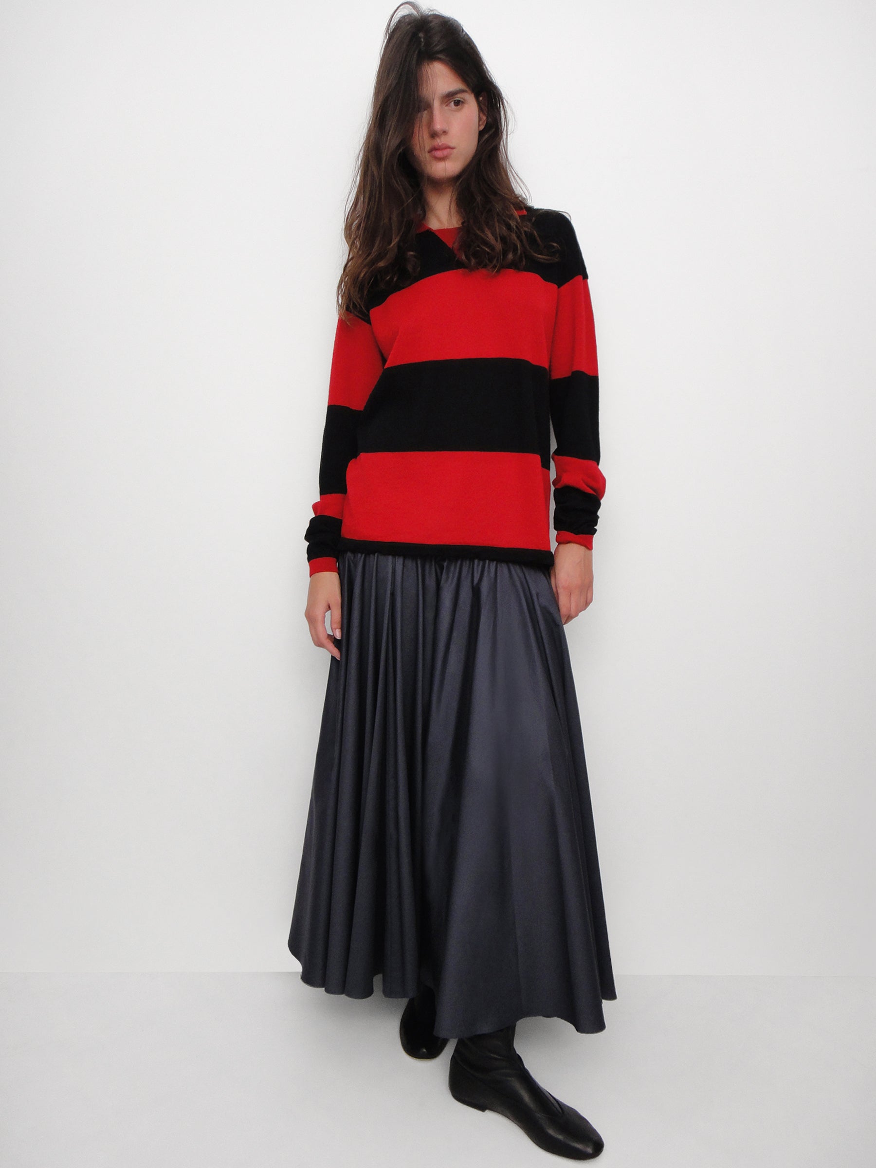 Jess Polo Stripes Red Black – Gimaguas
