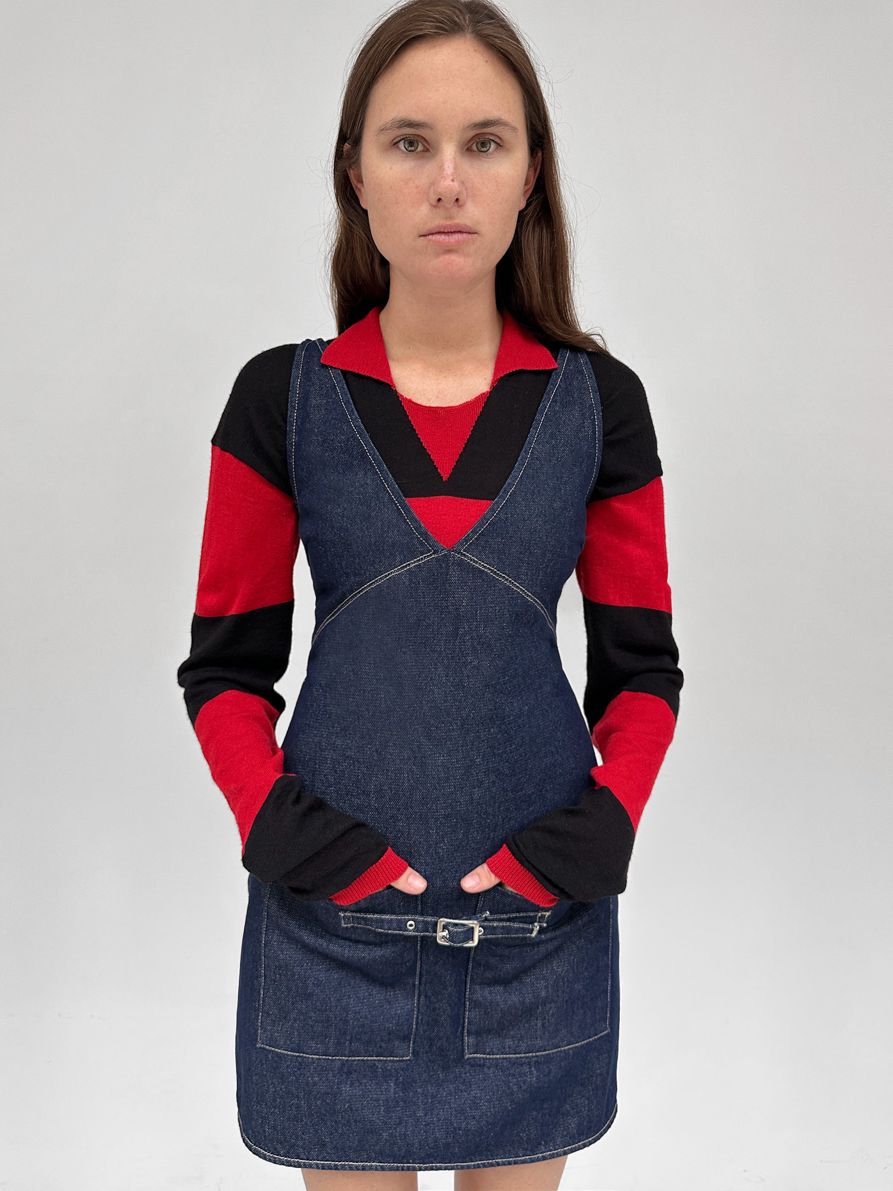 Jess Polo Stripes Red Black – Gimaguas