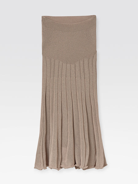 Yoyo Midi Skirt Beige - Knitwear - Gimaguas