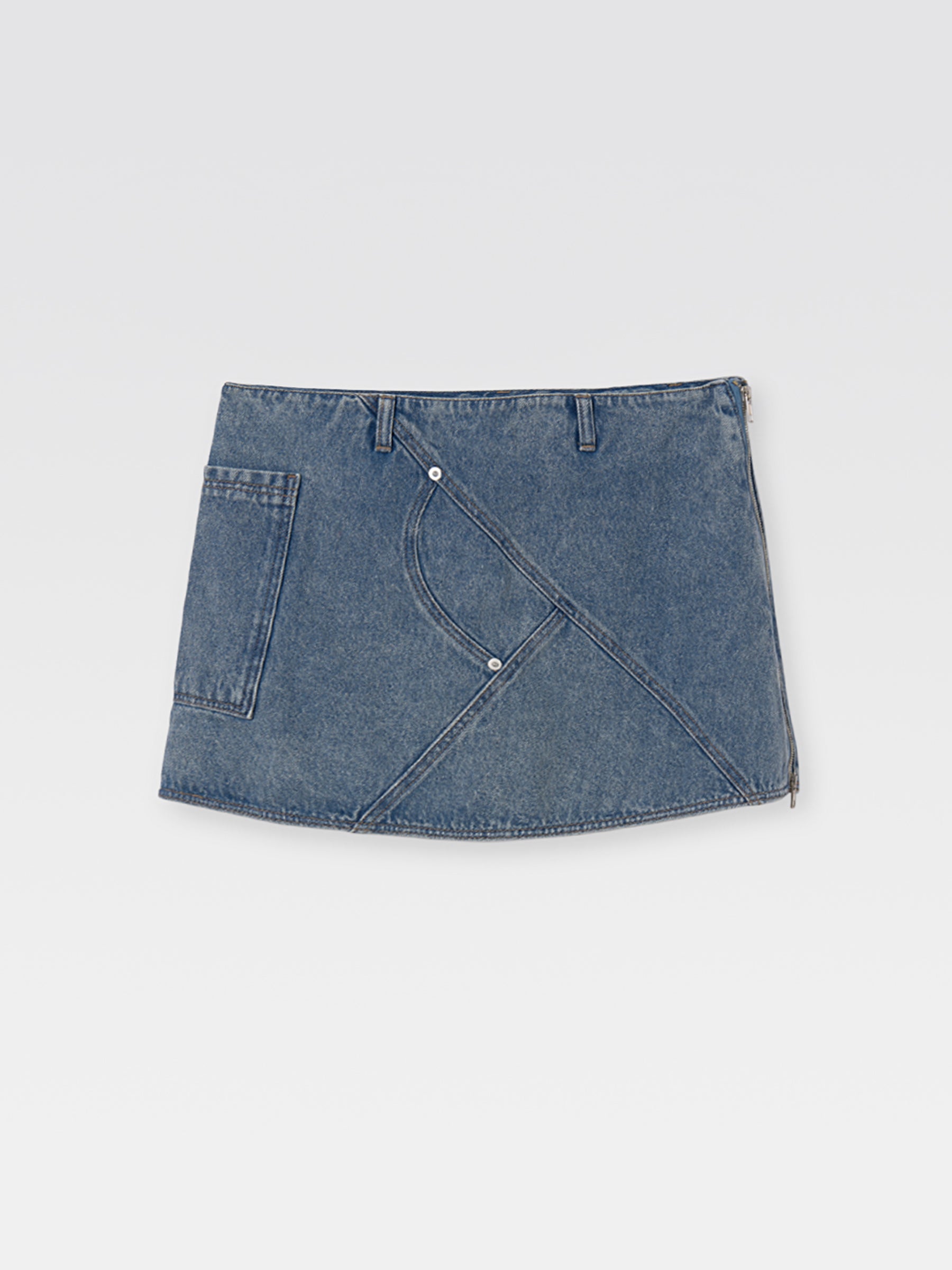 LAGUA GEM POCKET DENIM MINI オールインワン LOVER DENIM HEART 