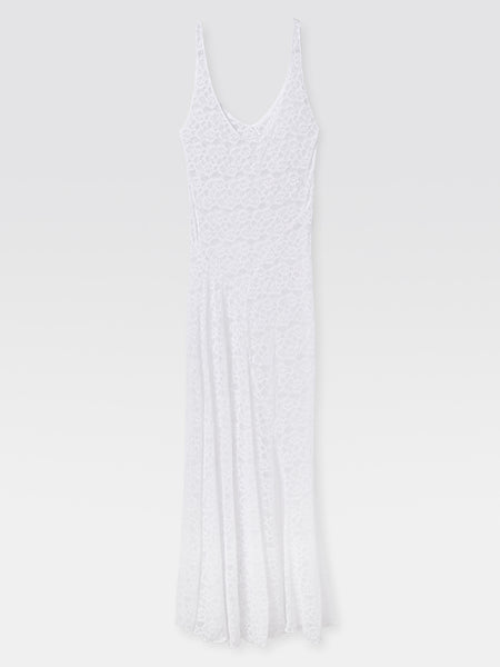 gimaguas ワンピース　Blanca Dress Gimaguas Fuzzy Knitted Slip Dress | White | FARFETCH