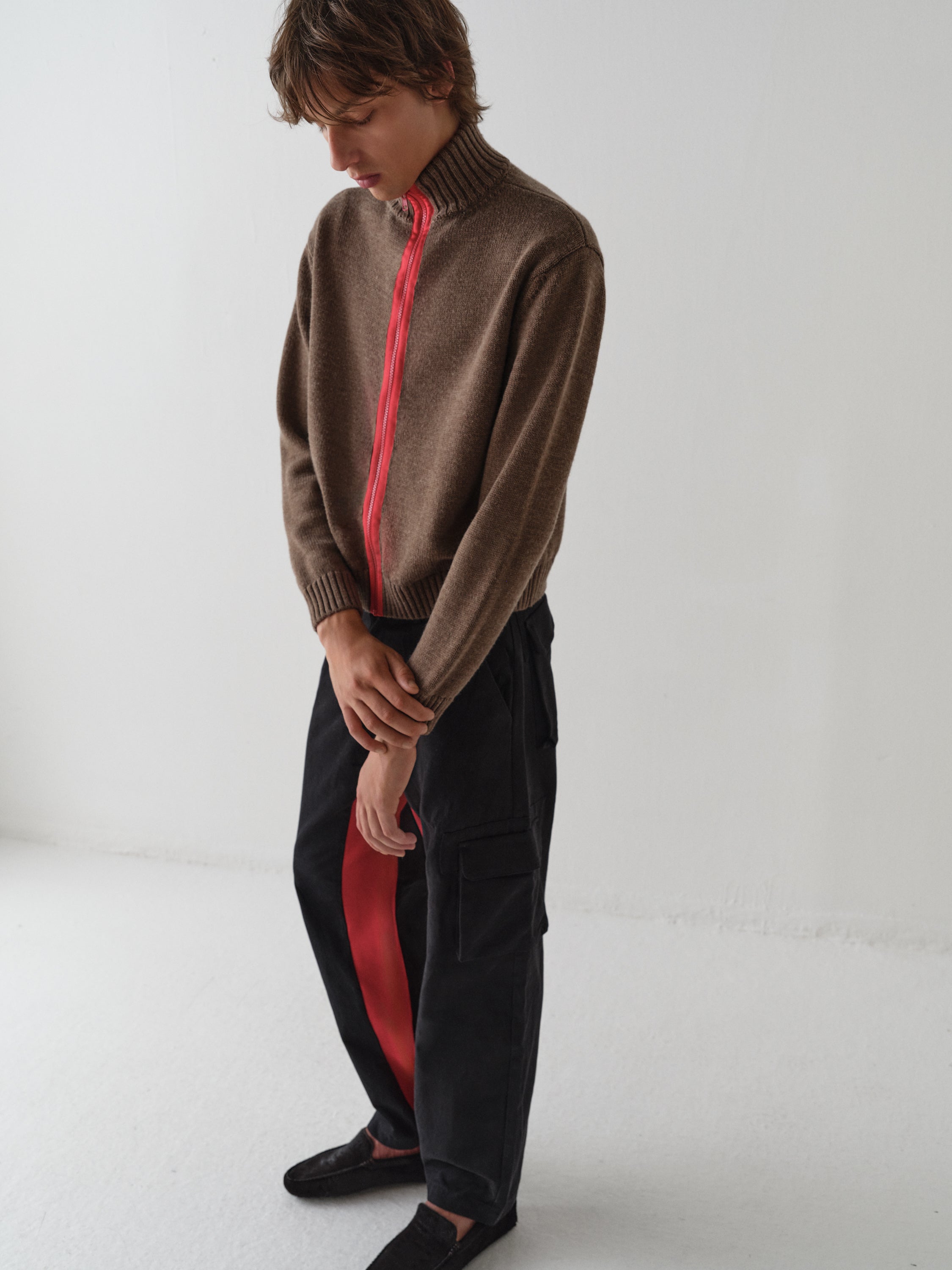 urban sophistication パンツ gimaguas bode Unisex navy straight-leg trousers with red front stripe – Gimaguas