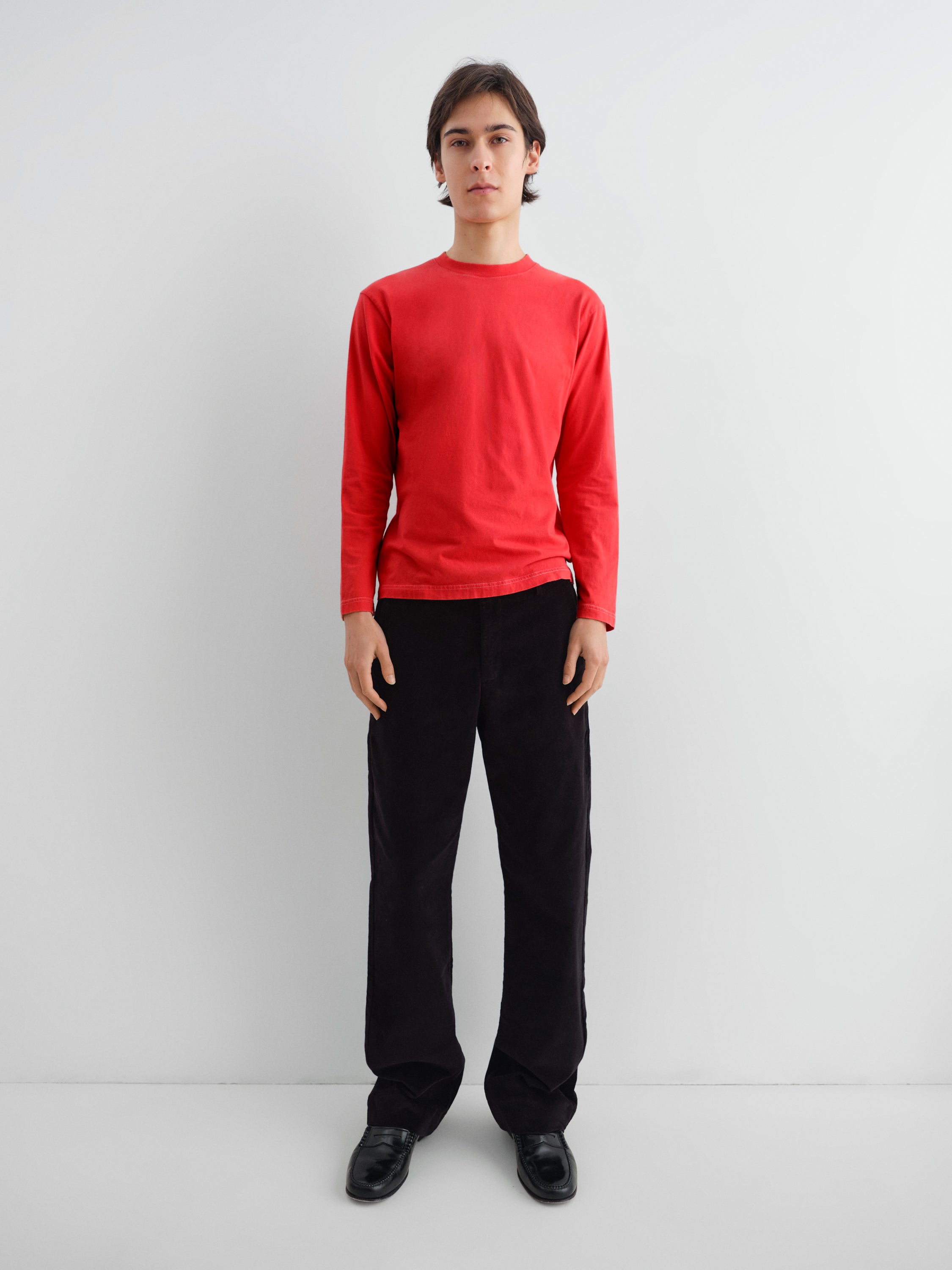 Red long-sleeve unisex t-shirt in cotton – Gimaguas