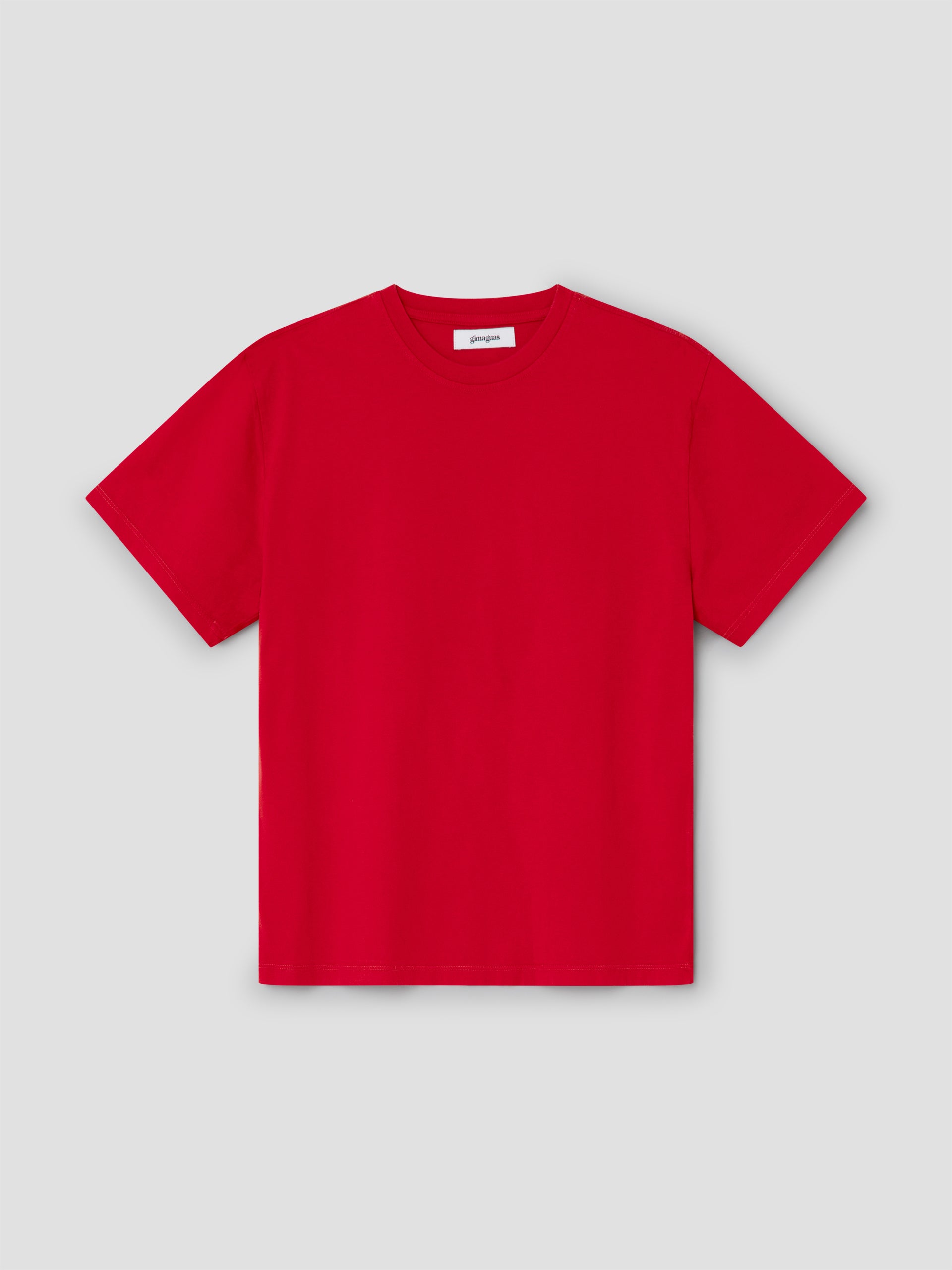 Red short-sleeve unisex t-shirt in cotton – Gimaguas