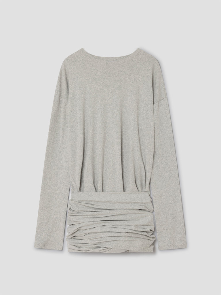 Convertible t-shirt dress for women in grey melange Gimaguas Convertible t-shirt dress for women in grey melange Gimaguas