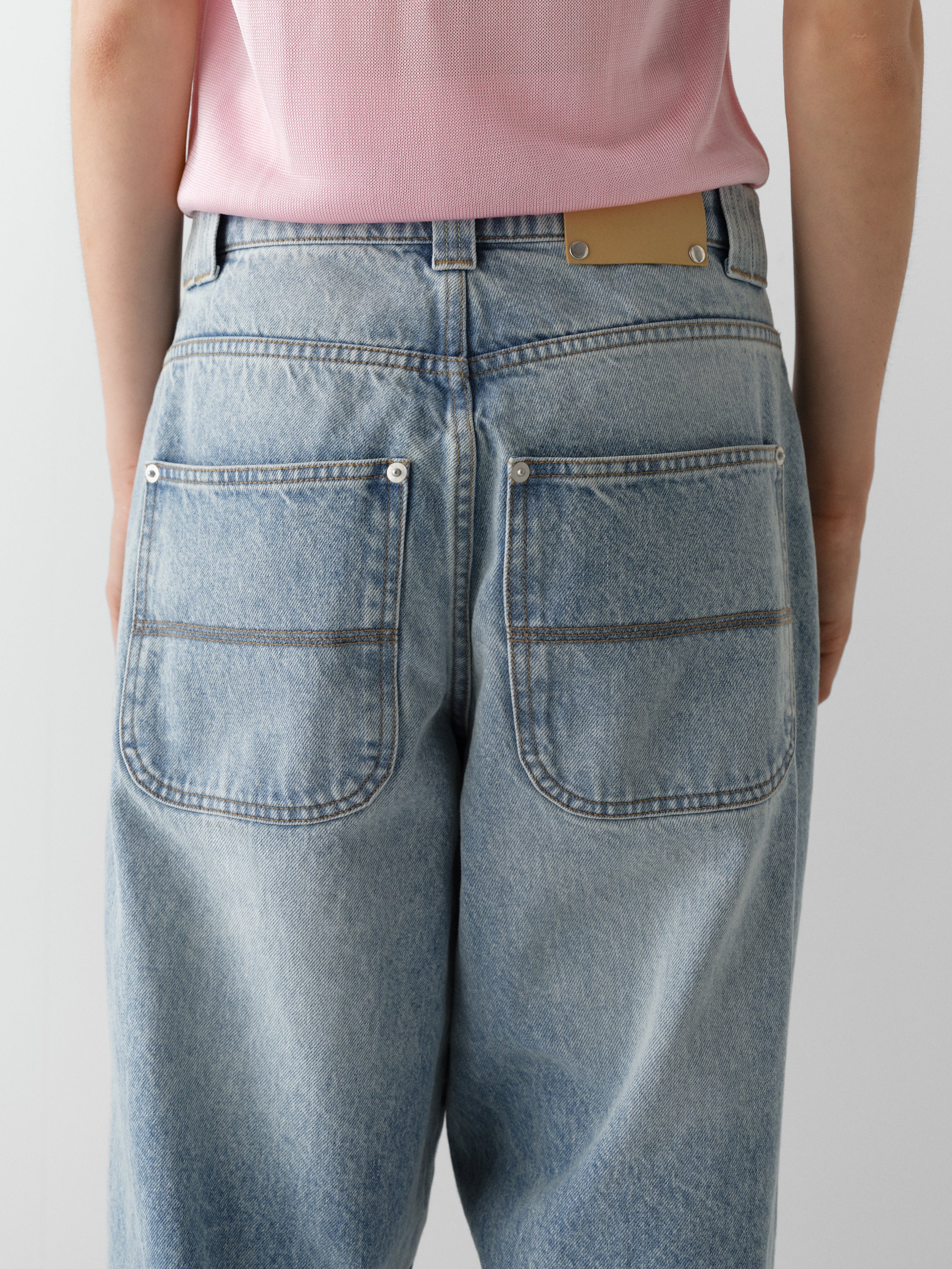 Vintage Washed Denim Baggy Trousers. Unisex Fit – Gimaguas