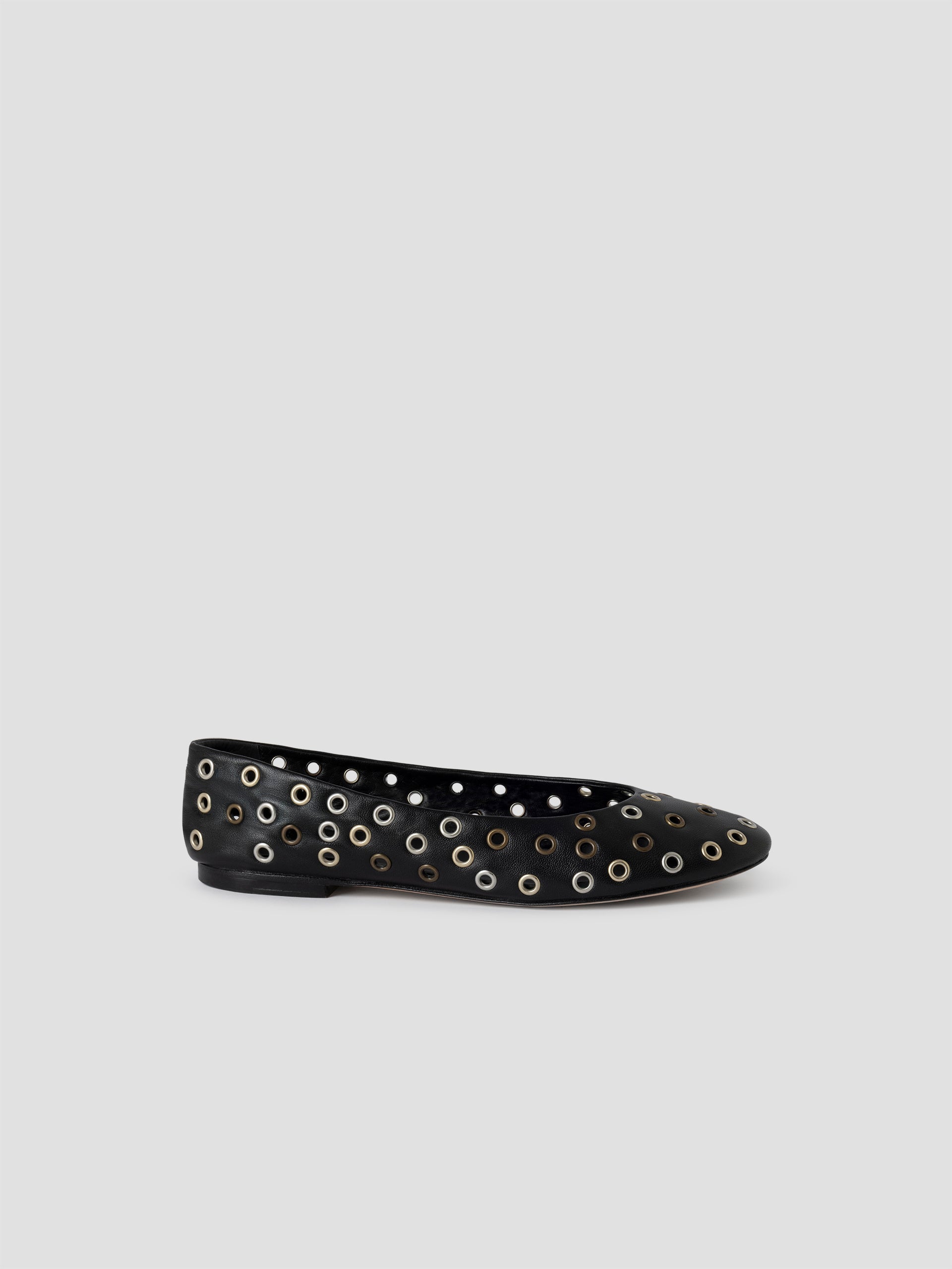 Bailarina Shoes Black Studs - Leather Footwear - Gimaguas
