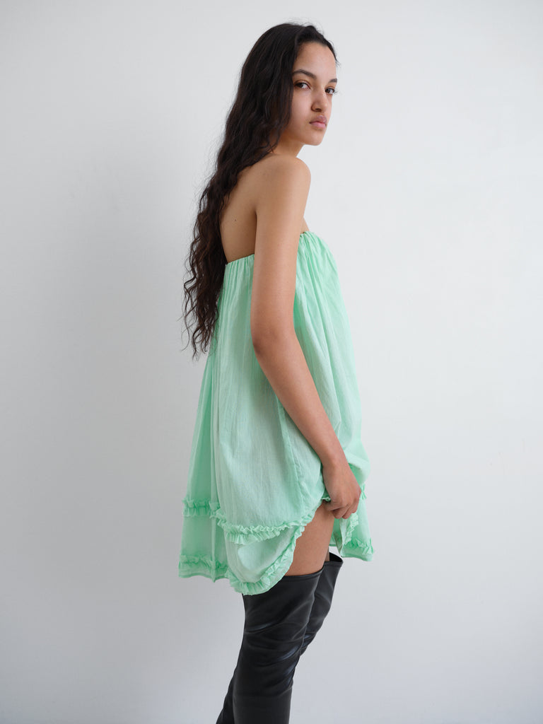 Bell Mini Dress Green - Bandeau - Gimaguas Bell Mini Dress Green - Bandeau - Gimaguas