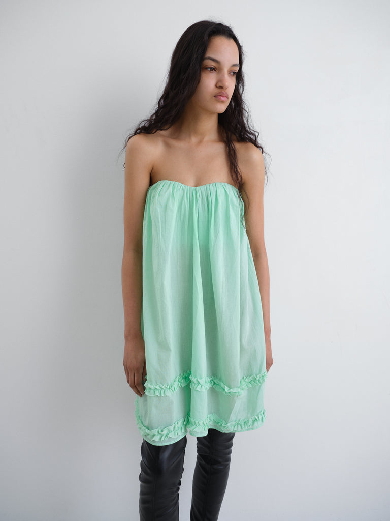 Bell Mini Dress Green - Bandeau - Gimaguas Bell Mini Dress Green - Bandeau - Gimaguas