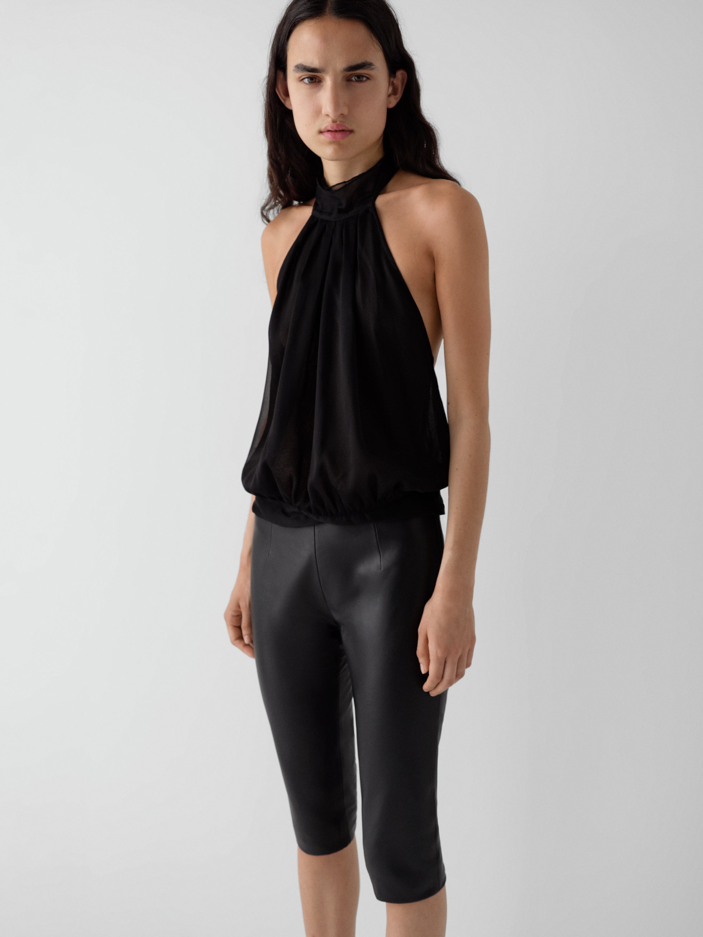 トップス gimaguas black Cala tops Cala Top Black - Halter - Gimaguas