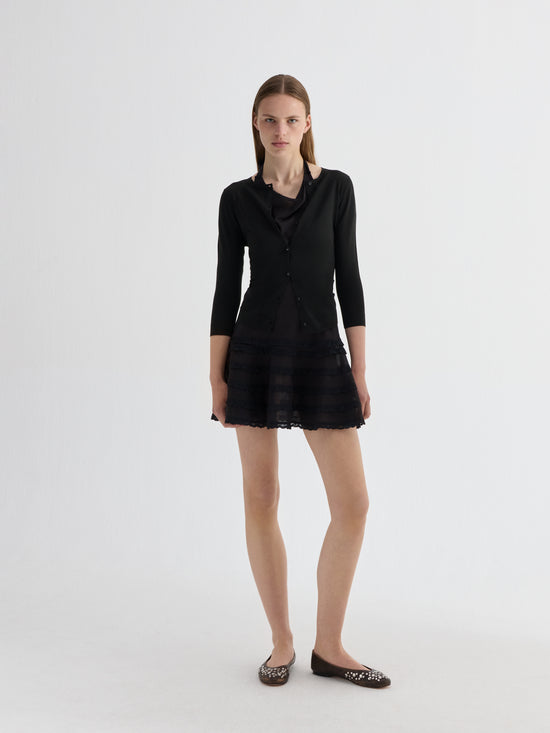 gimaguas kite mini dress Black Mini Dress with Balloon Skirt and Corset Bodice for Women Gimaguas