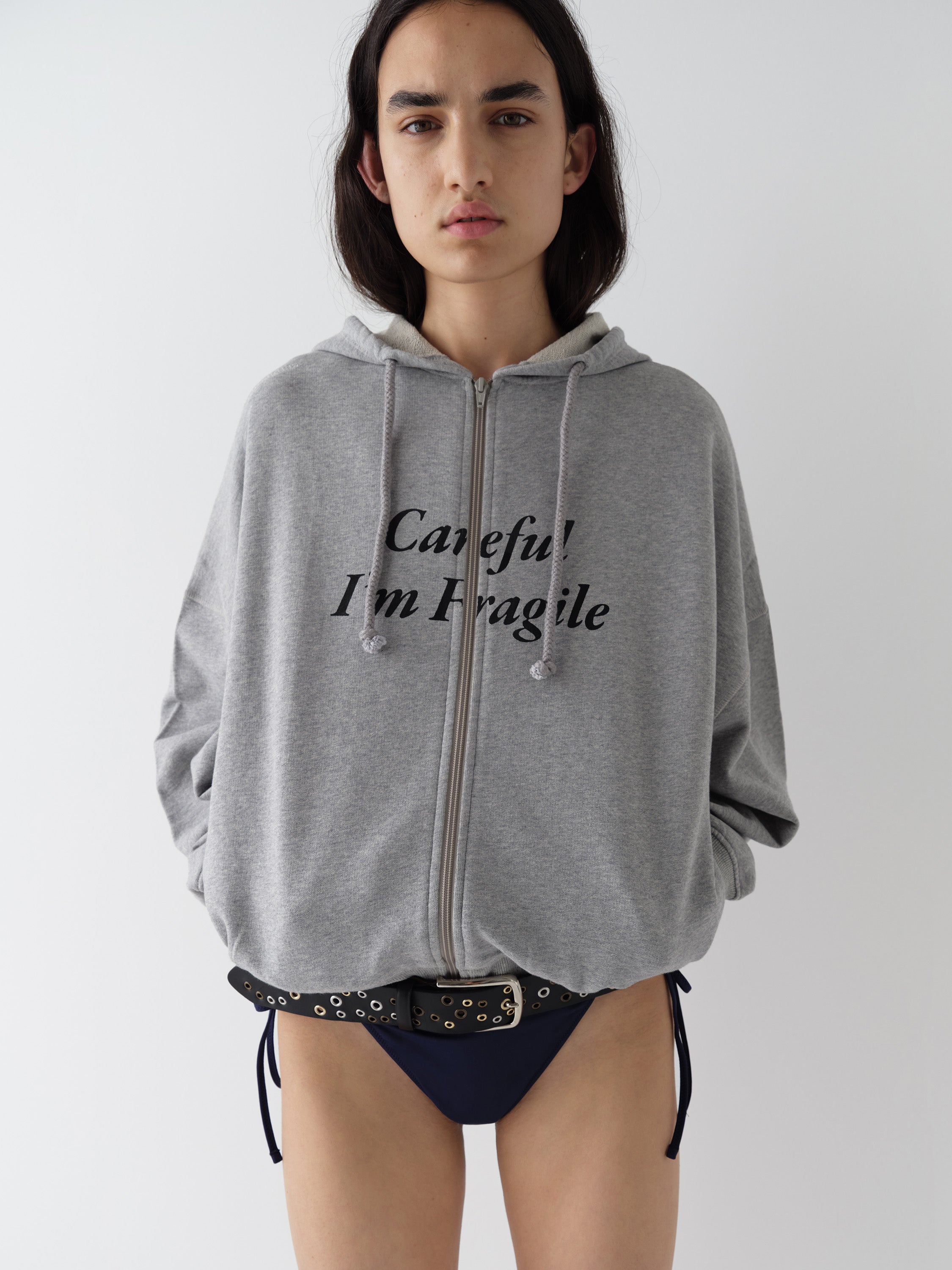パーカー ARGUE  SWEAT FOODIE/ GRAY ArguE CulturE パーカー 立体ロゴ シンプル ルーズ 男女兼用 3色
