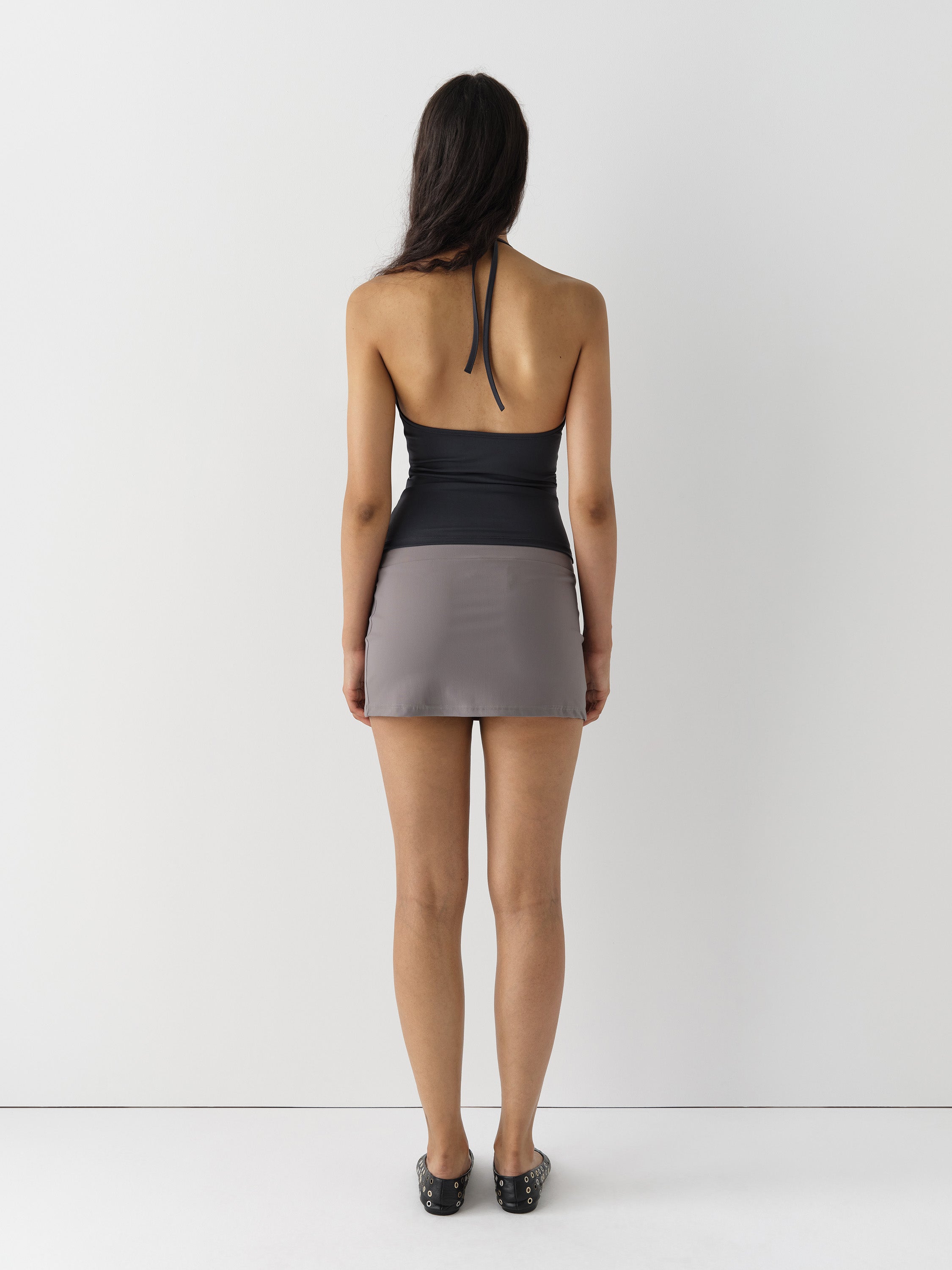 Carolina Mini Skirt Grey - Bottoms - Gimaguas