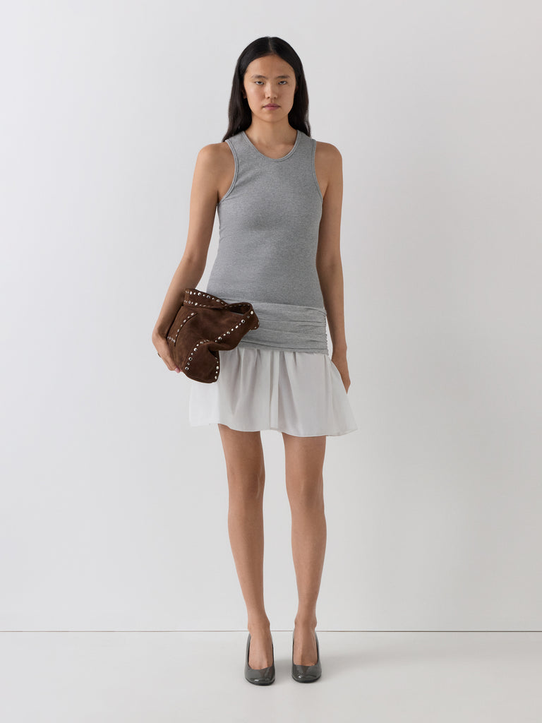drop waist tank dress Jimena A-Line Jersey Tank Dress Olive Brown / M