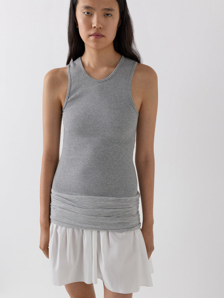 tank drop waist dress Another Tomorrow Dropwaist Gathered Tank Dress