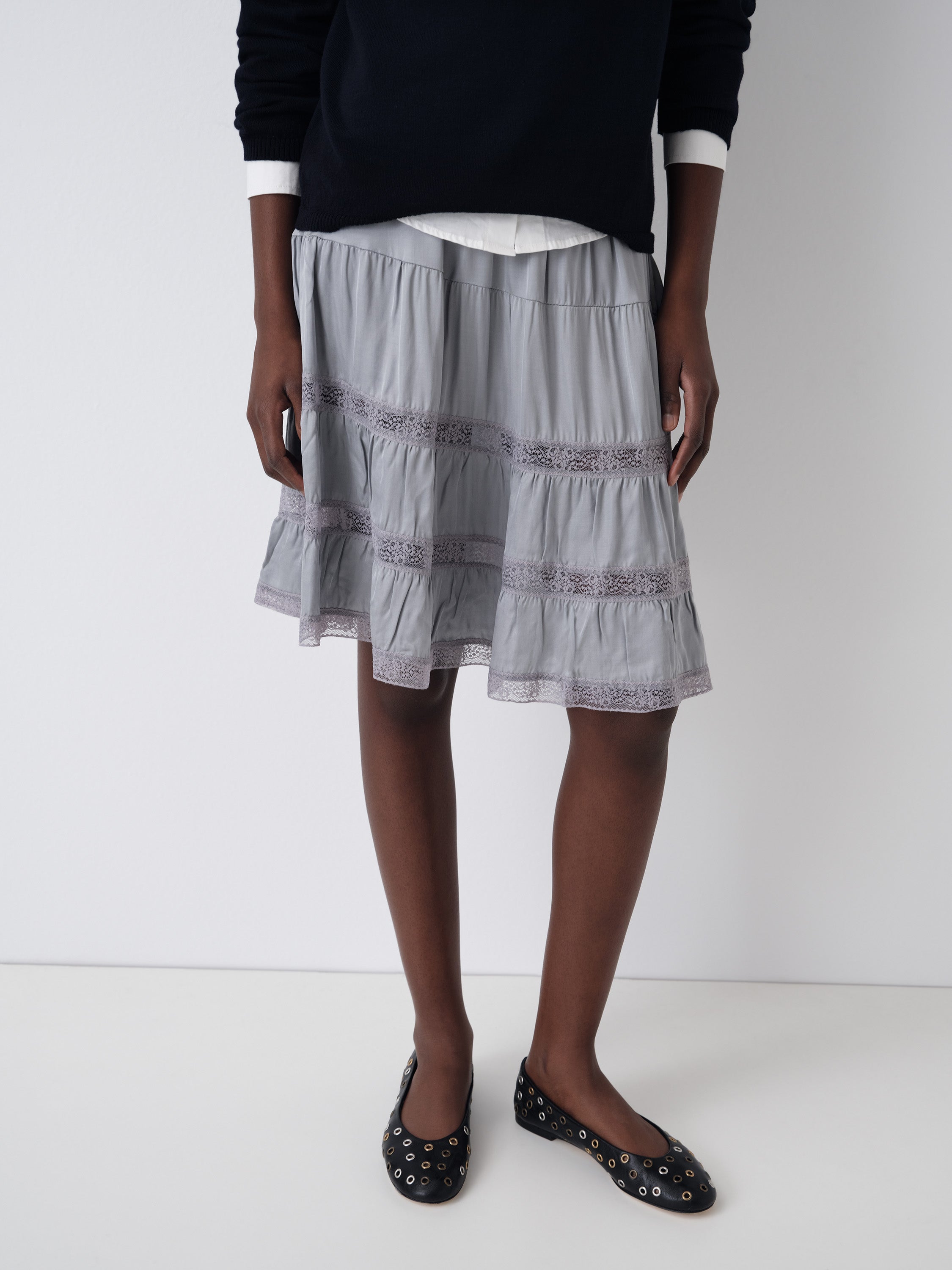 Cielo Skirt Grey - Bottoms - Gimaguas