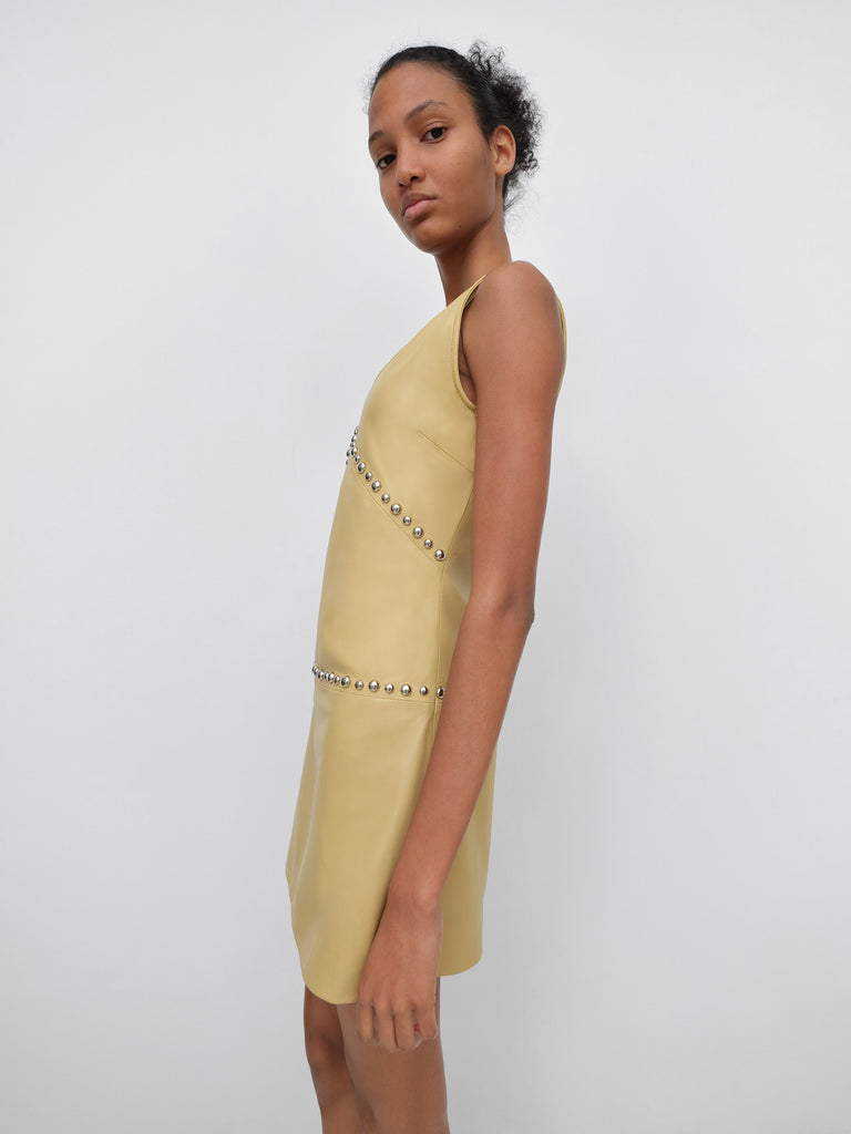 gimaguas kite mini dress White Semi-Sheer Mini Dress - Gathered Neckline