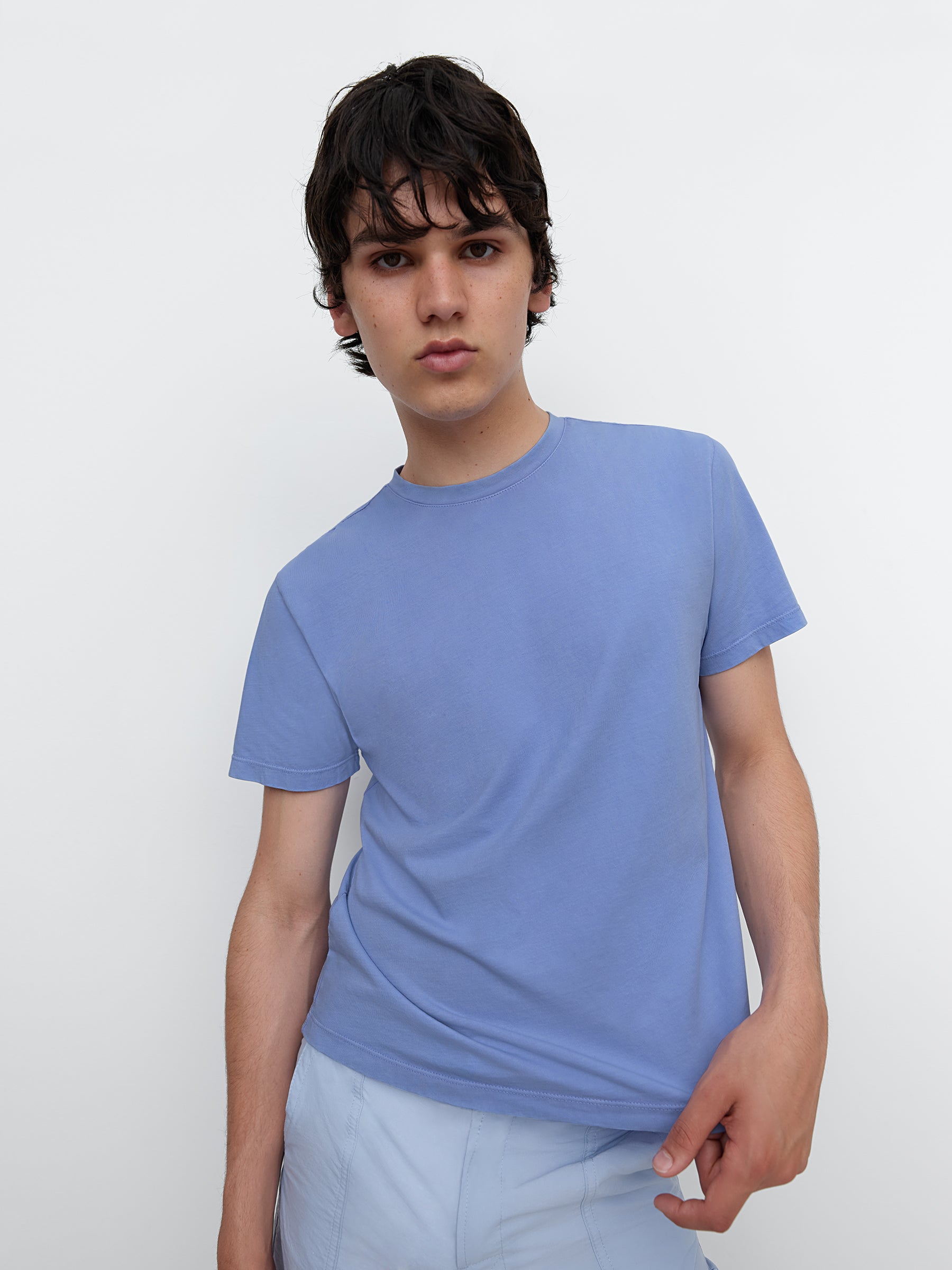 Conan Short Sleeve T-Shirt Washed Blue - Gimaguas