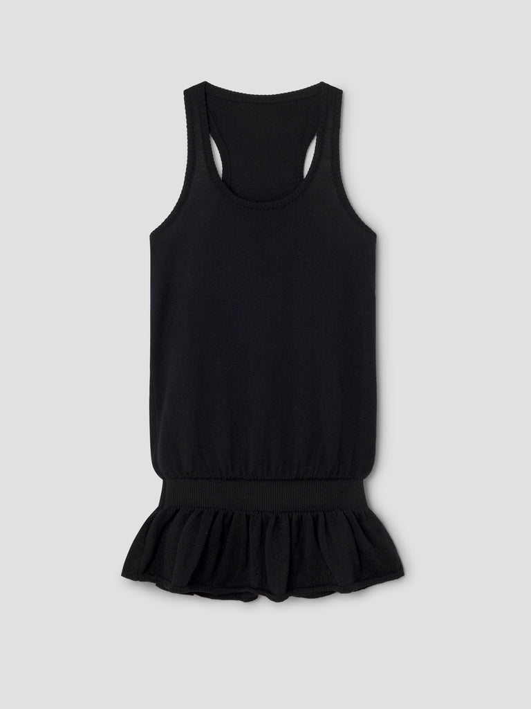 black sleeveless mini dress Open Back Bodycon tie racer neckline and sultry open Black Sleeveless Tiered Contrast Mini