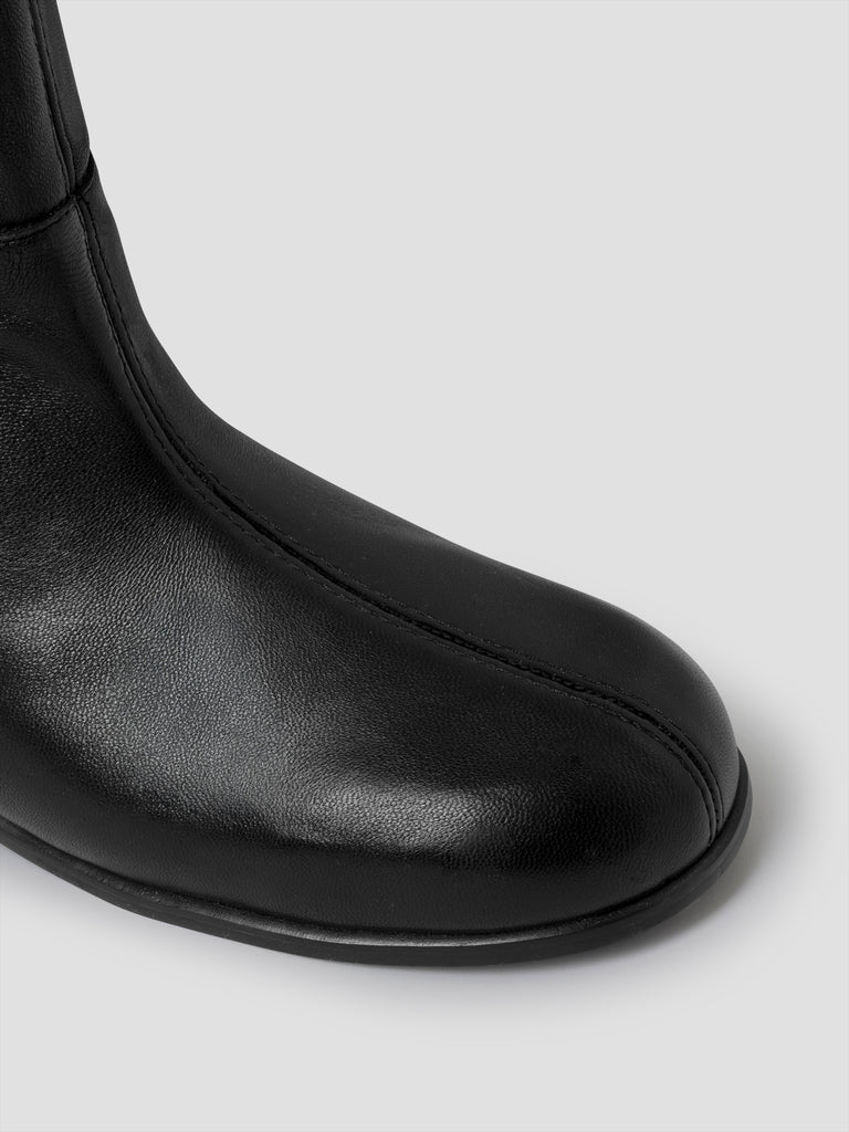 Black over-the-knee leather boots for women with slouchy fit Gimaguas Black over-the-knee leather boots for women with slouchy fit Gimaguas