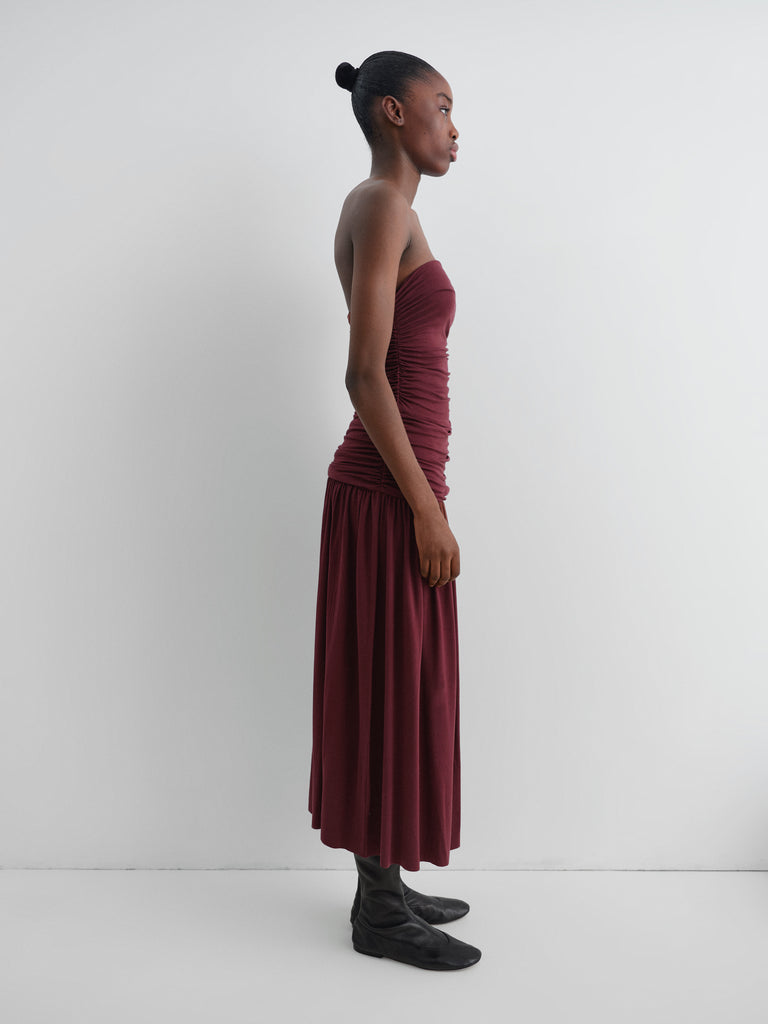 burgundy strapless maxi dress Thats So Fetch | Iridessa Strapless Maxi Dress | Burgundy