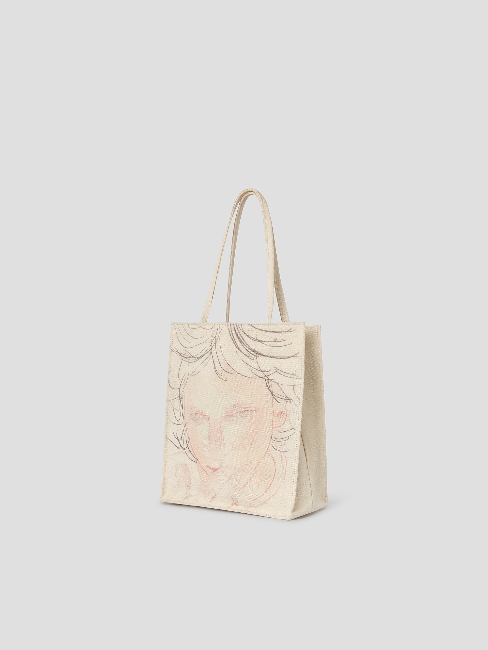 Illustrated Canvas Tote Bag with Metal Logo Plaque – Gimaguas