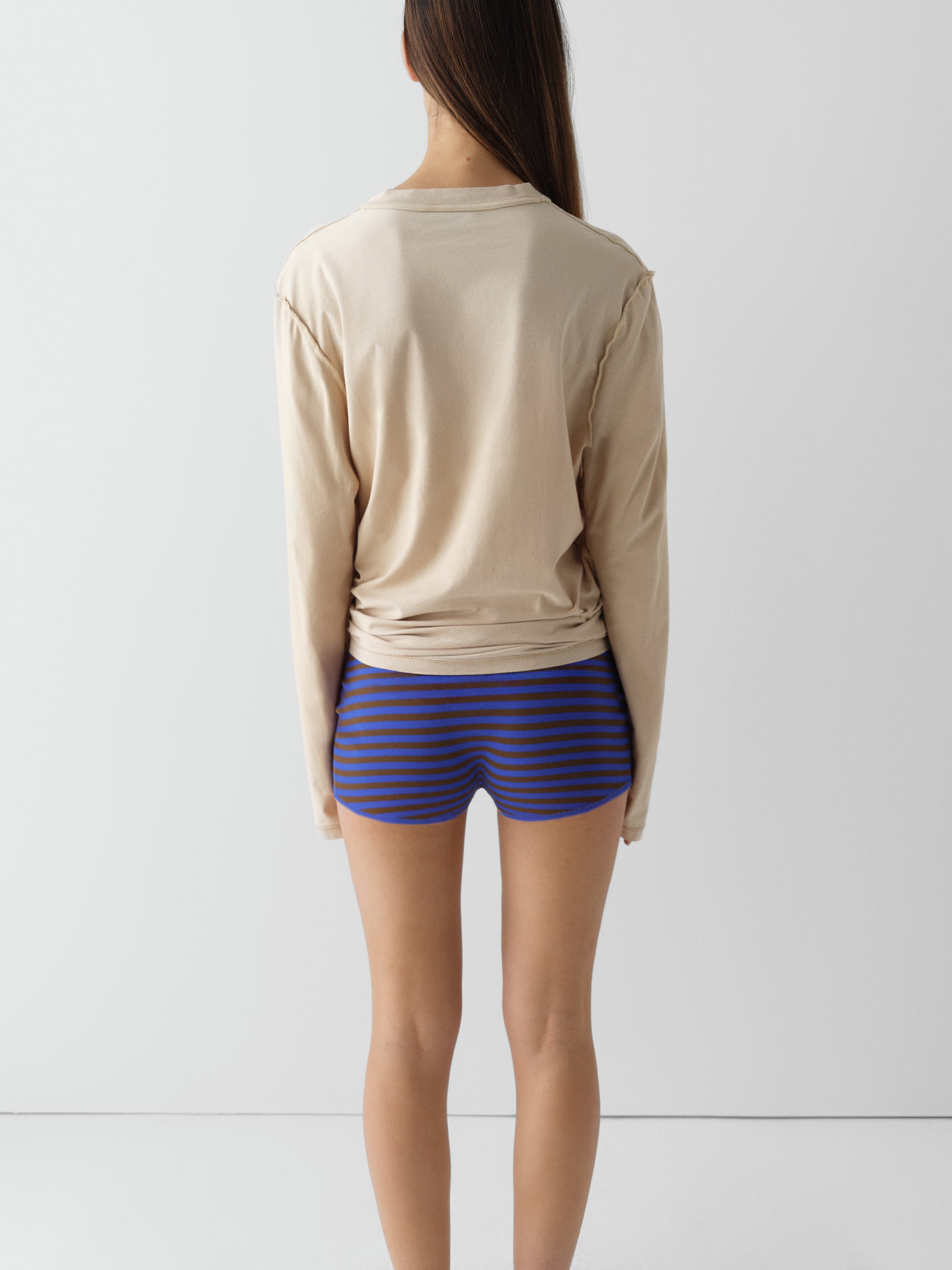 Beige Long Sleeve T-Shirt | Gimaguas Logo