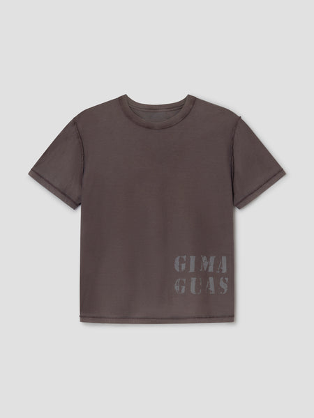 Brown Unisex T-Shirt | Grey Gimaguas Logo