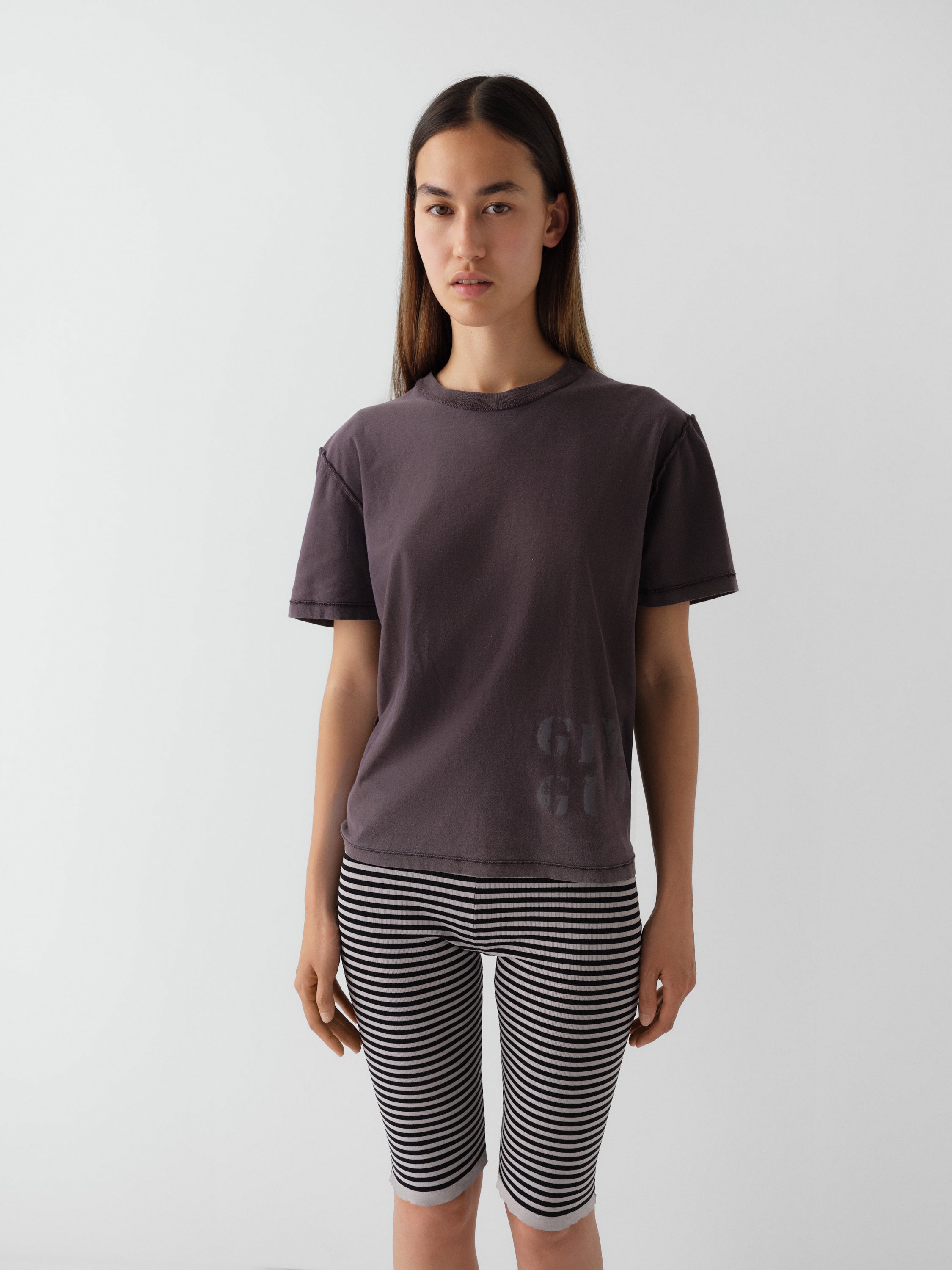 Brown Unisex T-Shirt | Grey Gimaguas Logo