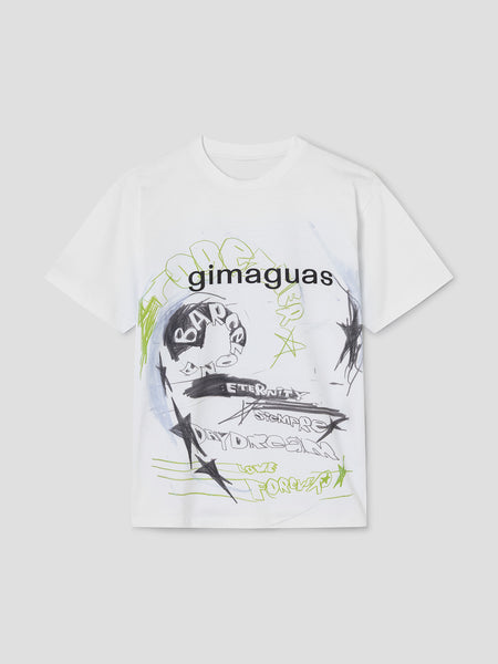 Oversized Unisex Graphic T-Shirt with Logo Print | Gimaguas