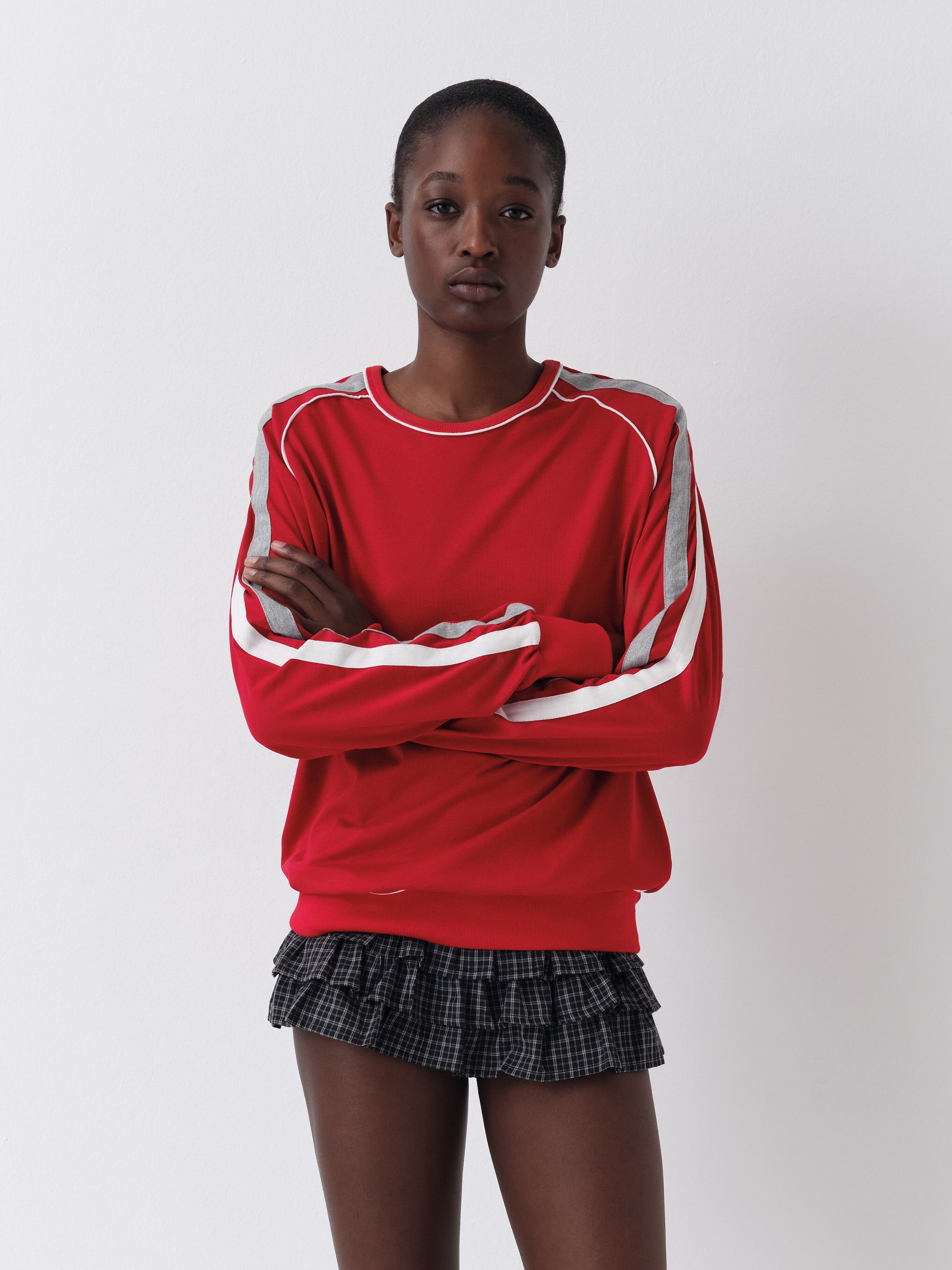 Black Checkered Mini Skirt with Built-In Shorts for Women – Gimaguas