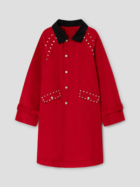 [タグ付き] MASSES RAG COAT レッド　S joaquin-